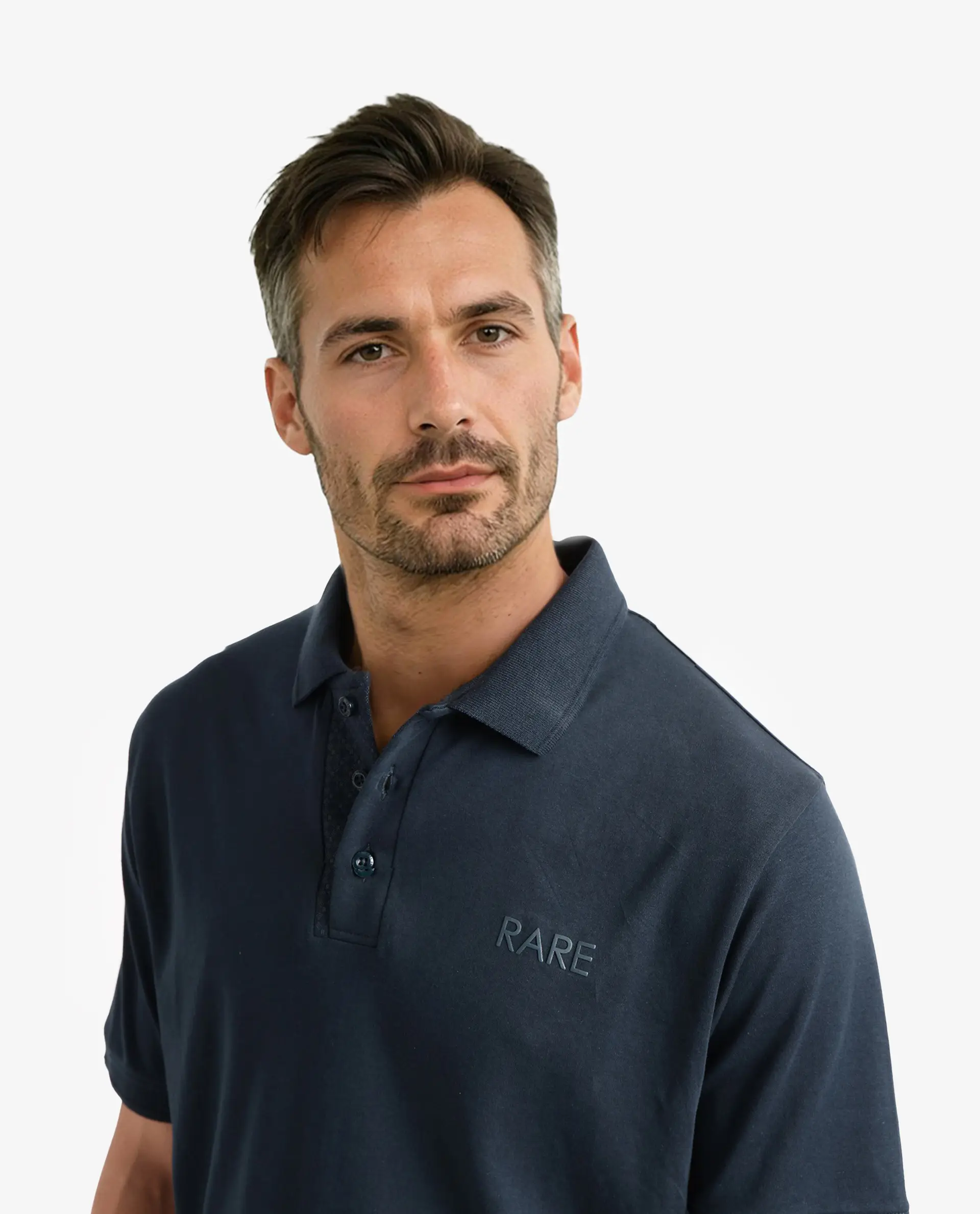 Rare Rabbit Men's Laur Dark Green Cotton Plain Regular Fit Half Sleeve Polo - Image 5