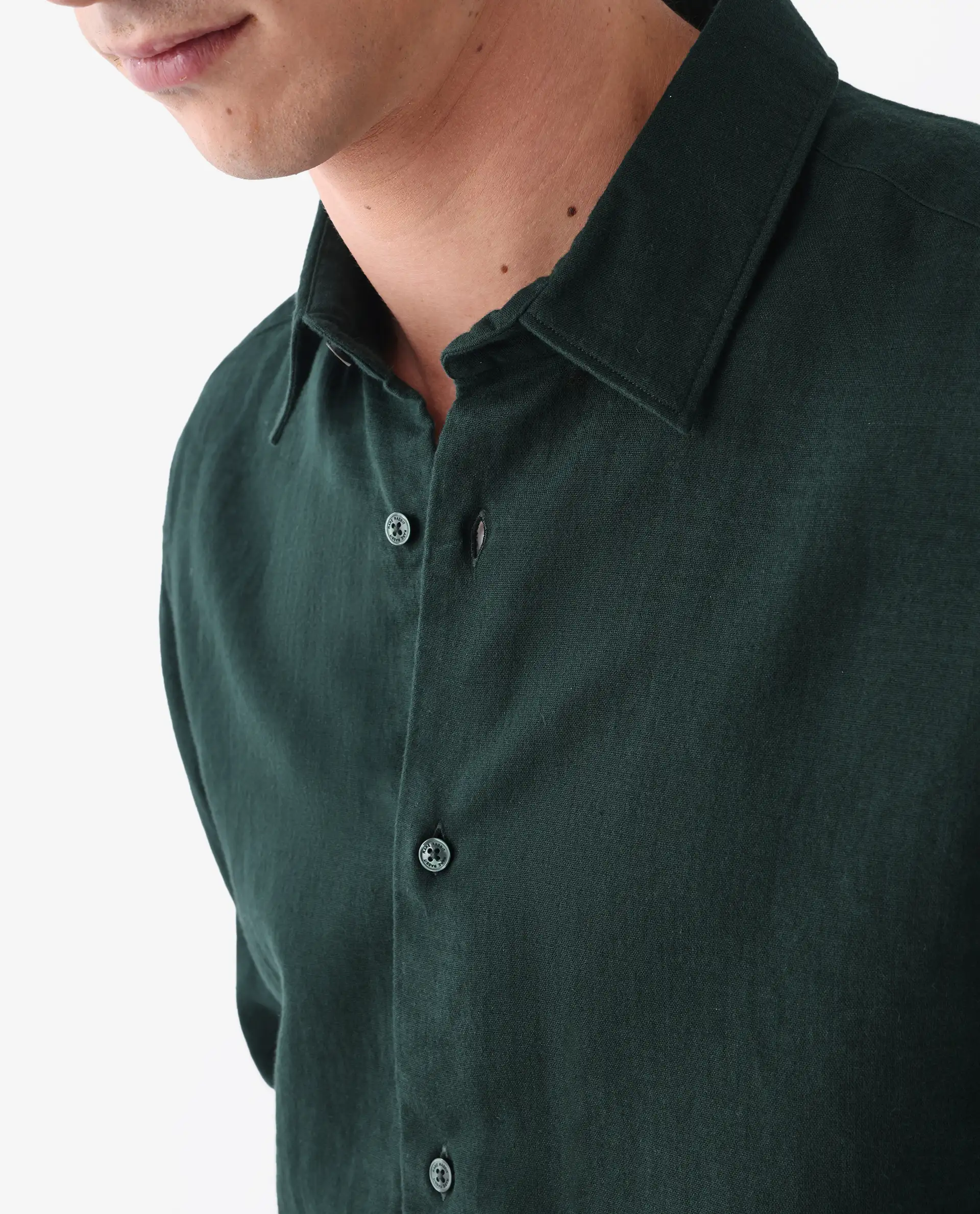 Rare Rabbit Men's Layerr-26 Teal Cotton Plain Regular Fit Full Sleeve Collared Shirt - Image 6