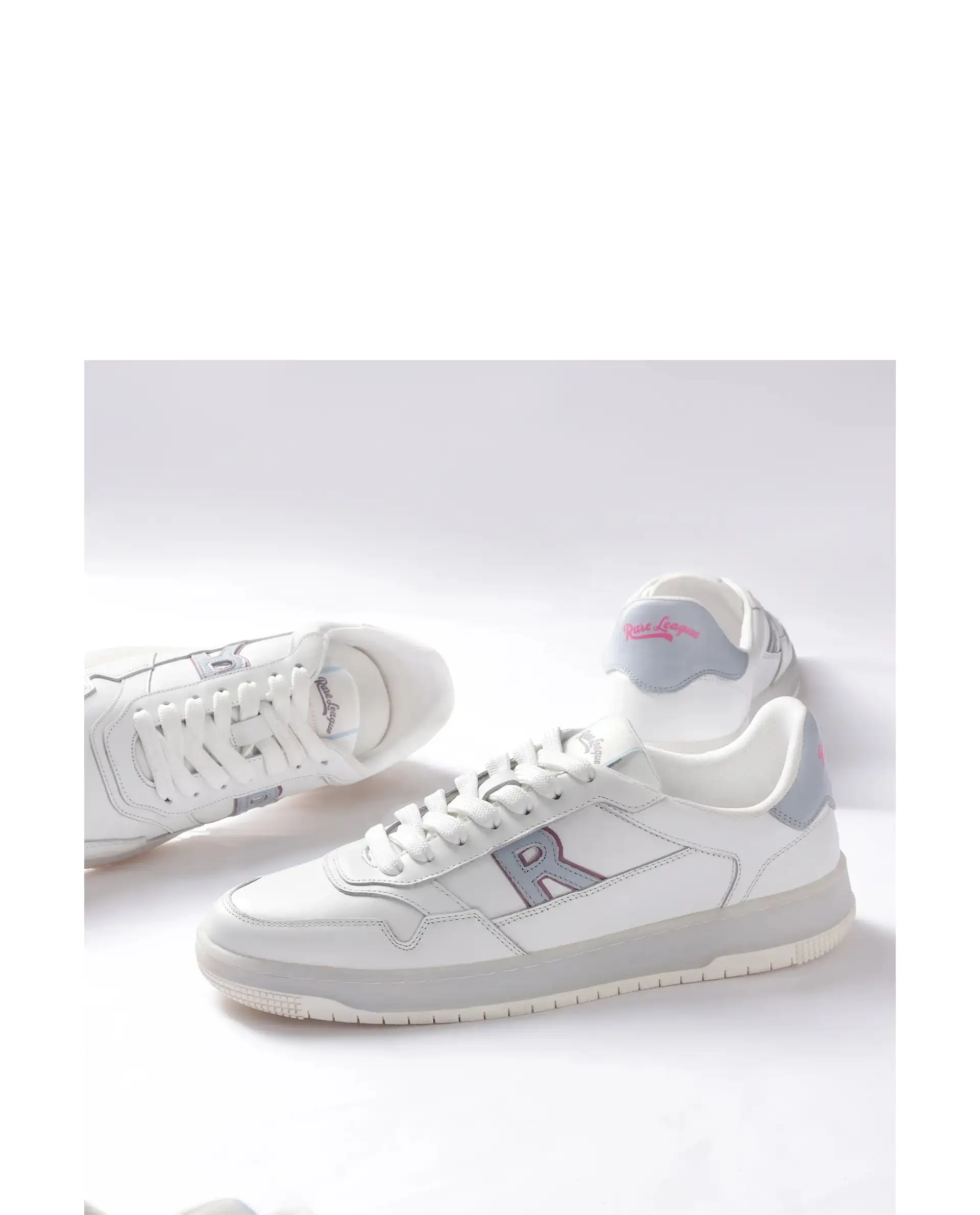 Rare Rabbit Men's Leor-Fs1 White Lace-Up Closure Sneaker - Image 2