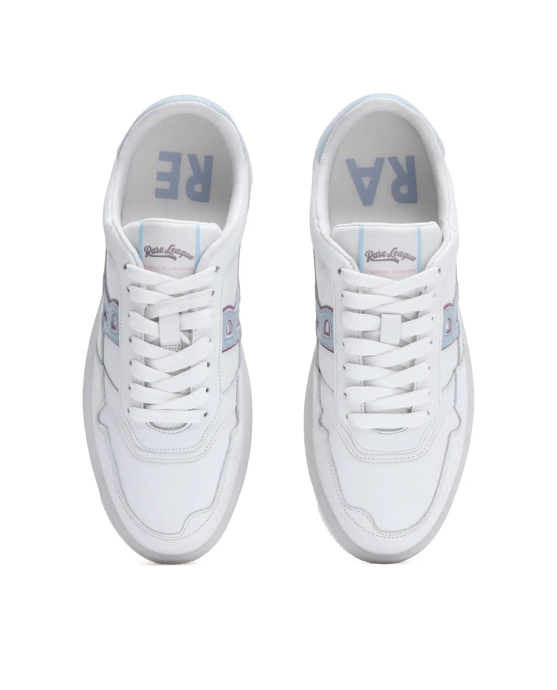 Rare Rabbit Men's Leor-Fs1 White Lace-Up Closure Sneaker - Image 5