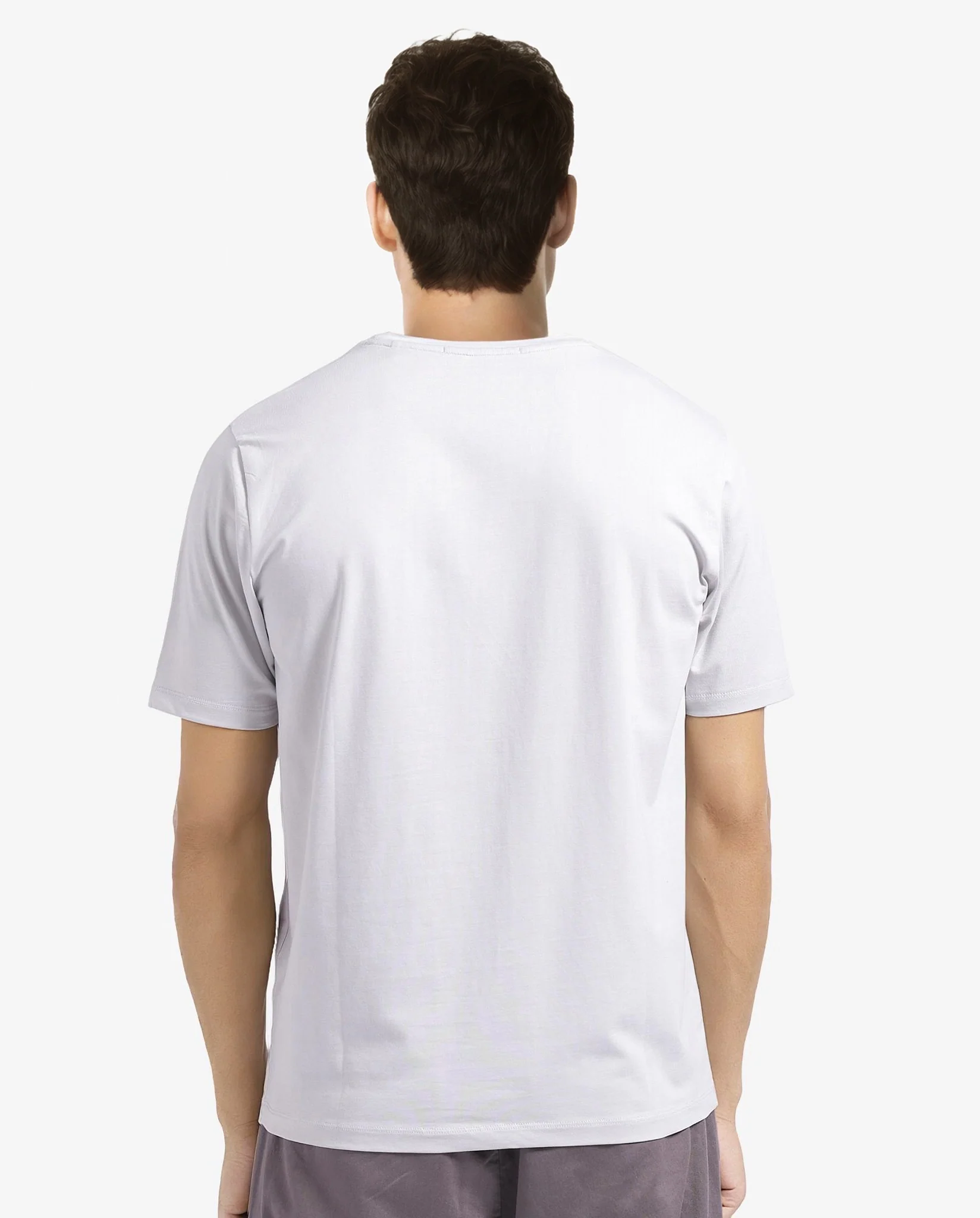 Rare Rabbit Men's Let Dark Grey Cotton Blend Graphic Print Regular Fit Half Sleeve Crew Neck T-Shirt - Image 4
