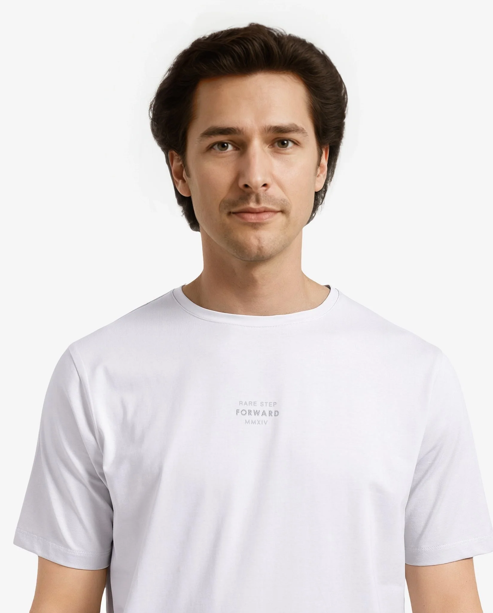 Rare Rabbit Men's Let Dark Grey Cotton Blend Graphic Print Regular Fit Half Sleeve Crew Neck T-Shirt - Image 7