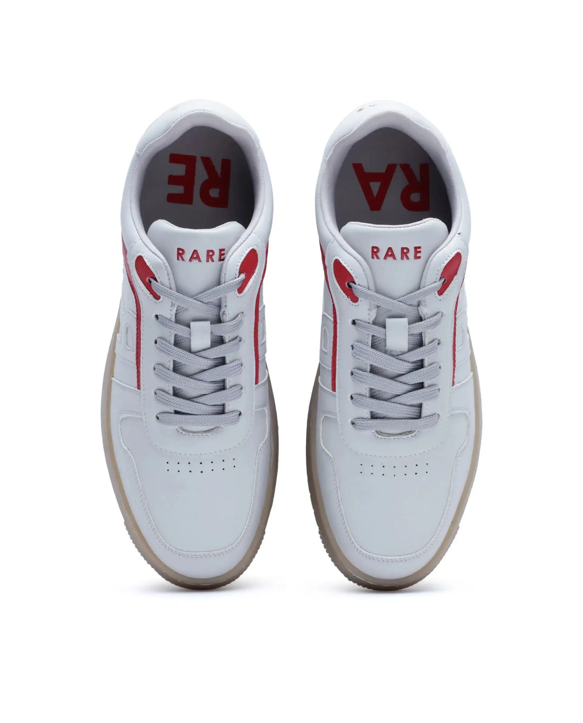 Rare Rabbit Men's Lexis Beige Micro Leather Sneaker - Image 2
