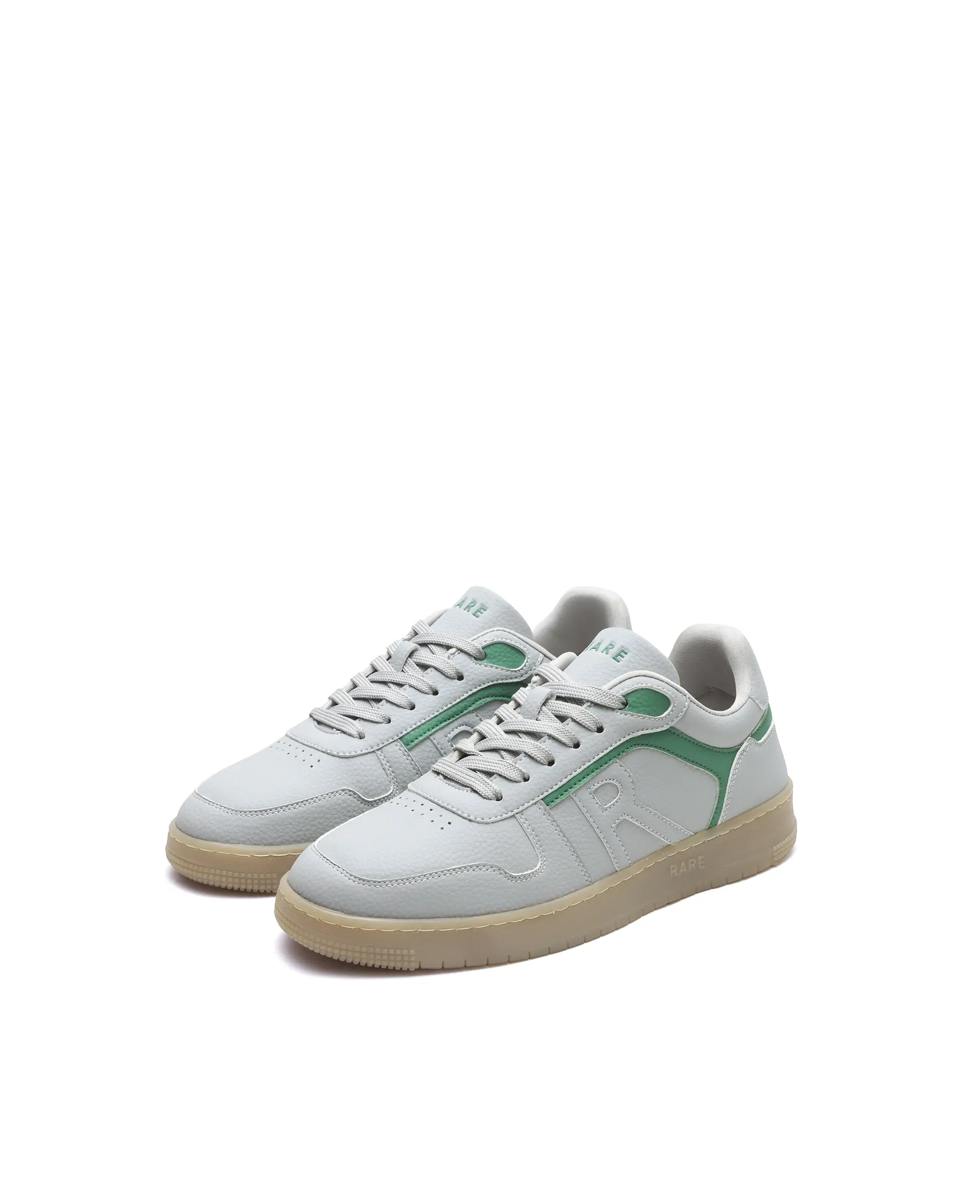 Rare Rabbit Men's Lexis Grey Micro Leather Sneaker - Image 3
