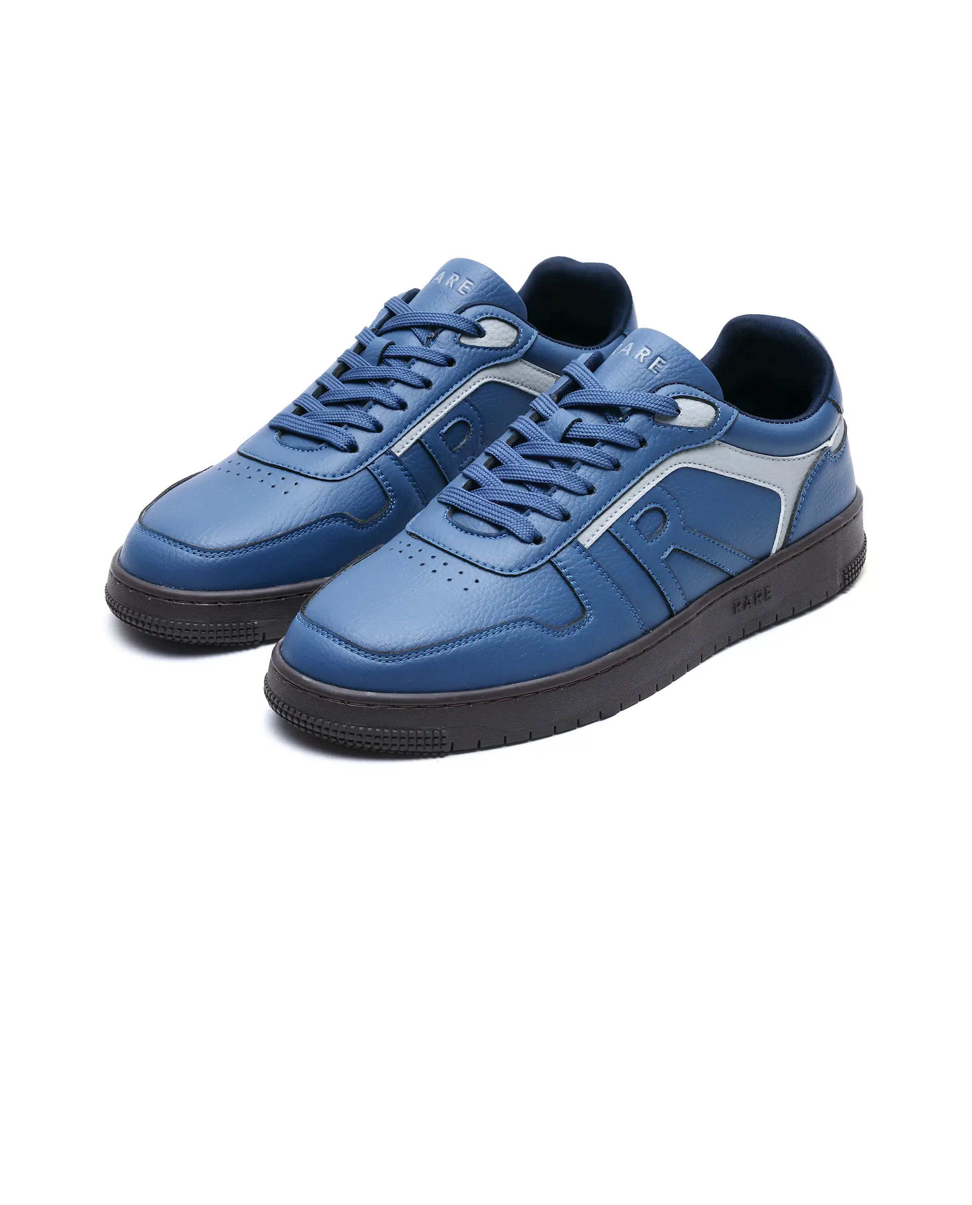 Rare Rabbit Men's Lexis Navy Micro Leather Sneaker - Image 3