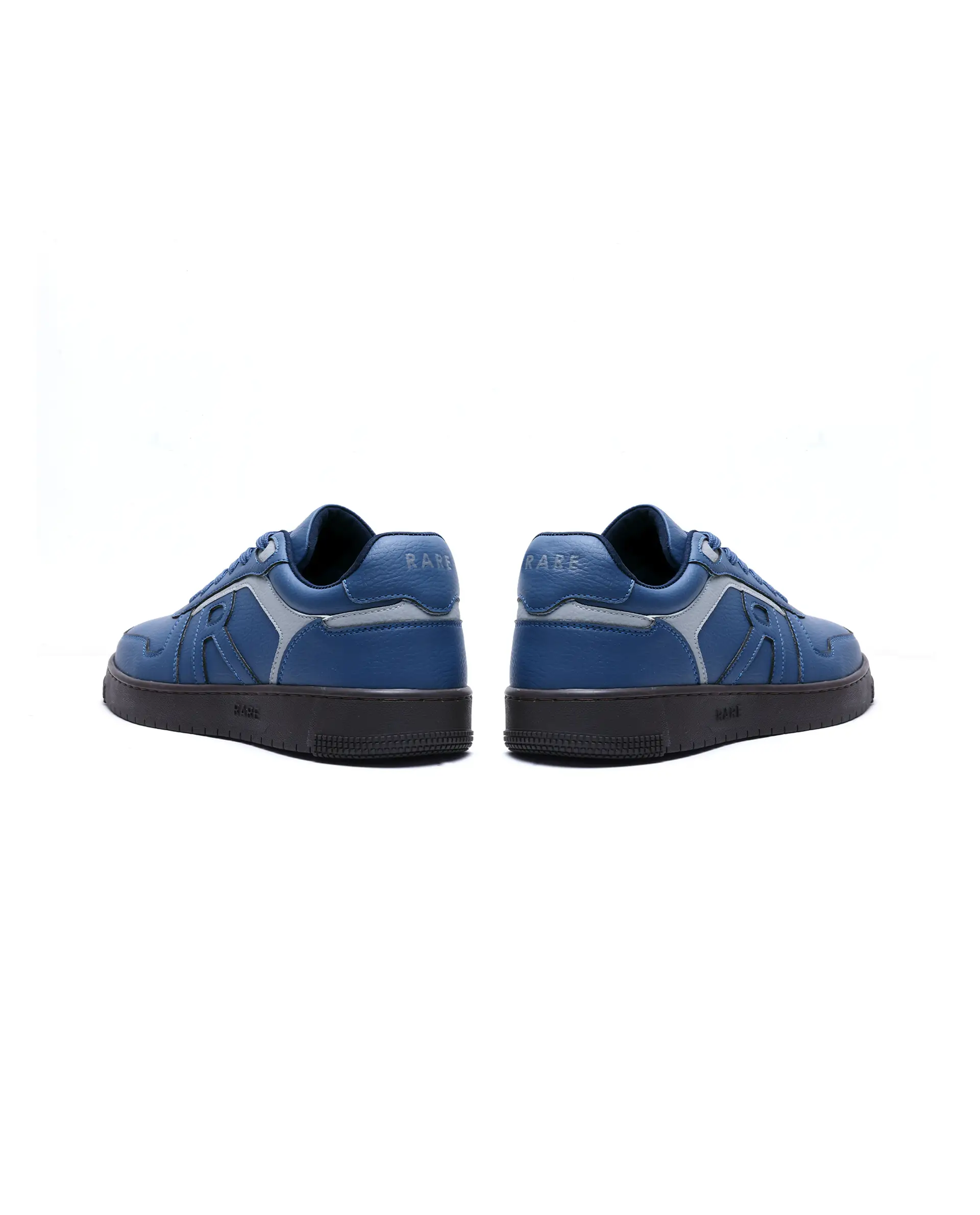 Rare Rabbit Men's Lexis Navy Micro Leather Sneaker - Image 4