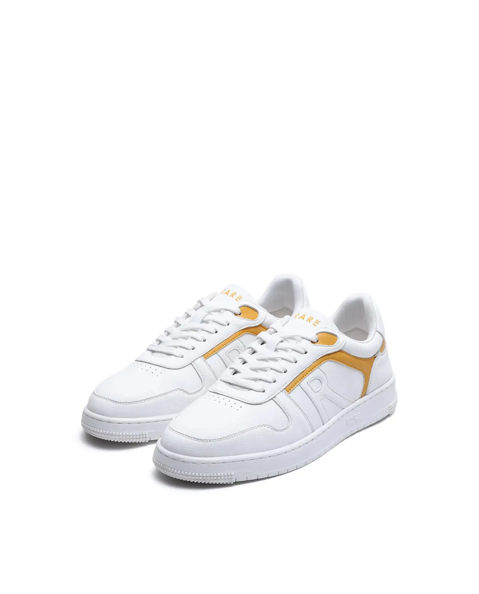 Rare Rabbit Men's Lexis Yellow Micro Leather Sneaker - Image 3