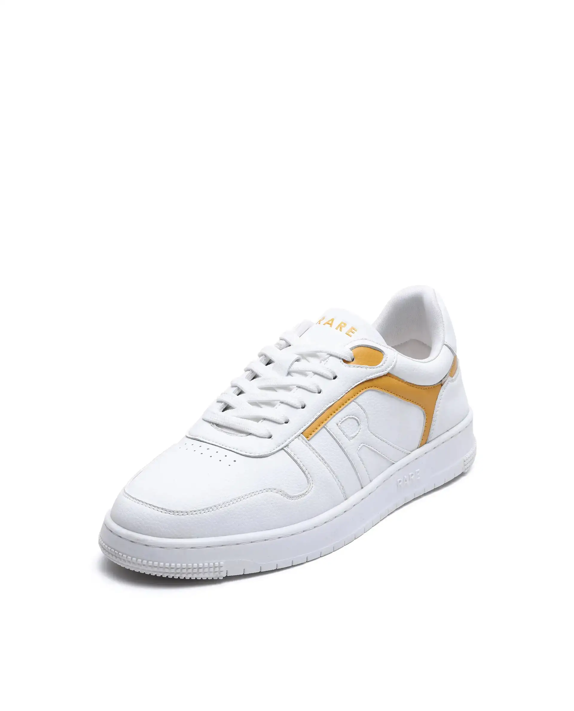 Rare Rabbit Men's Lexis Yellow Micro Leather Sneaker - Image 4