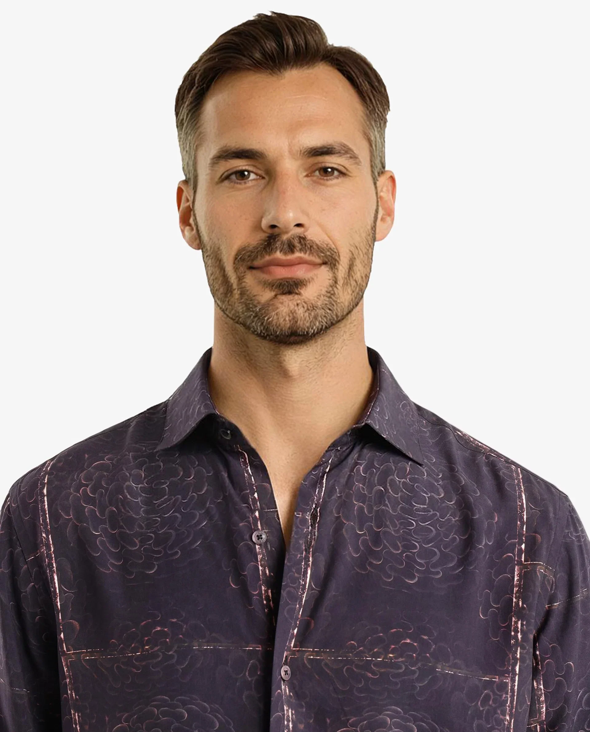 Rare Rabbit Men's Libre Black Viscose Abstract Print Regular Fit Full Sleeve Collared Shirt - Image 6