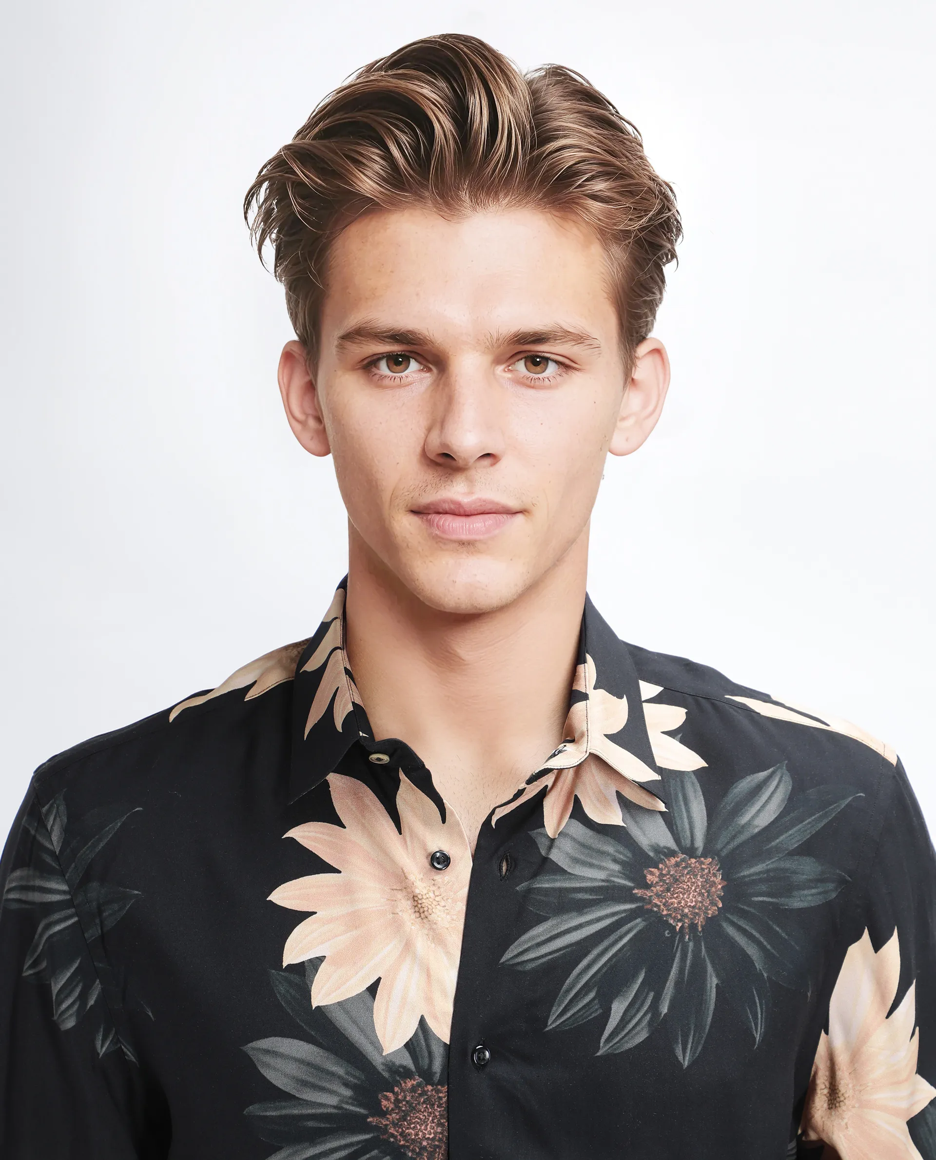Rare Rabbit Men's Lich Black Viscose Floral Print Regular Fit Full Sleeve Collared Shirt - Image 7
