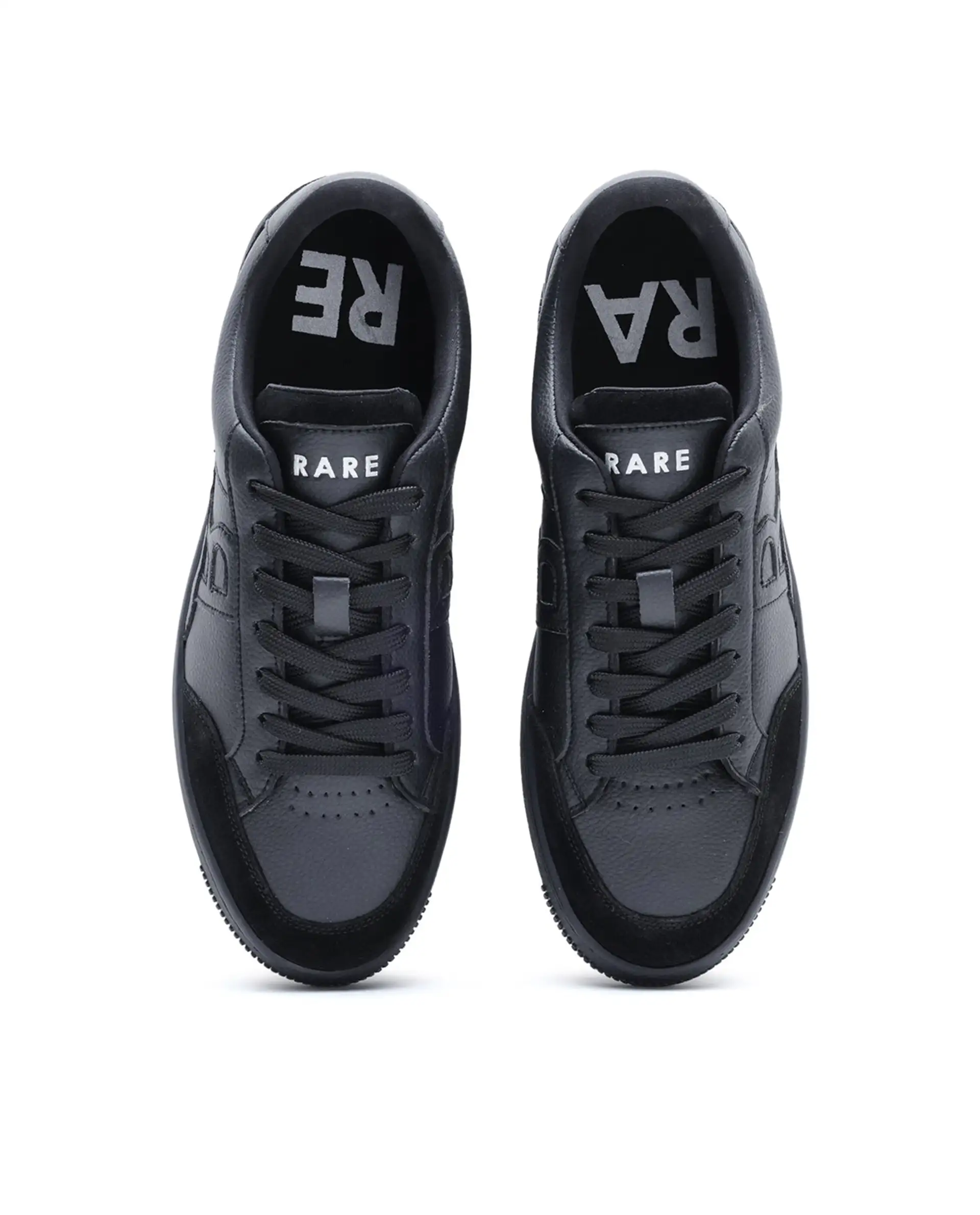 Rare Rabbit Men's Lino Black Micro Leather Sneaker - Image 2