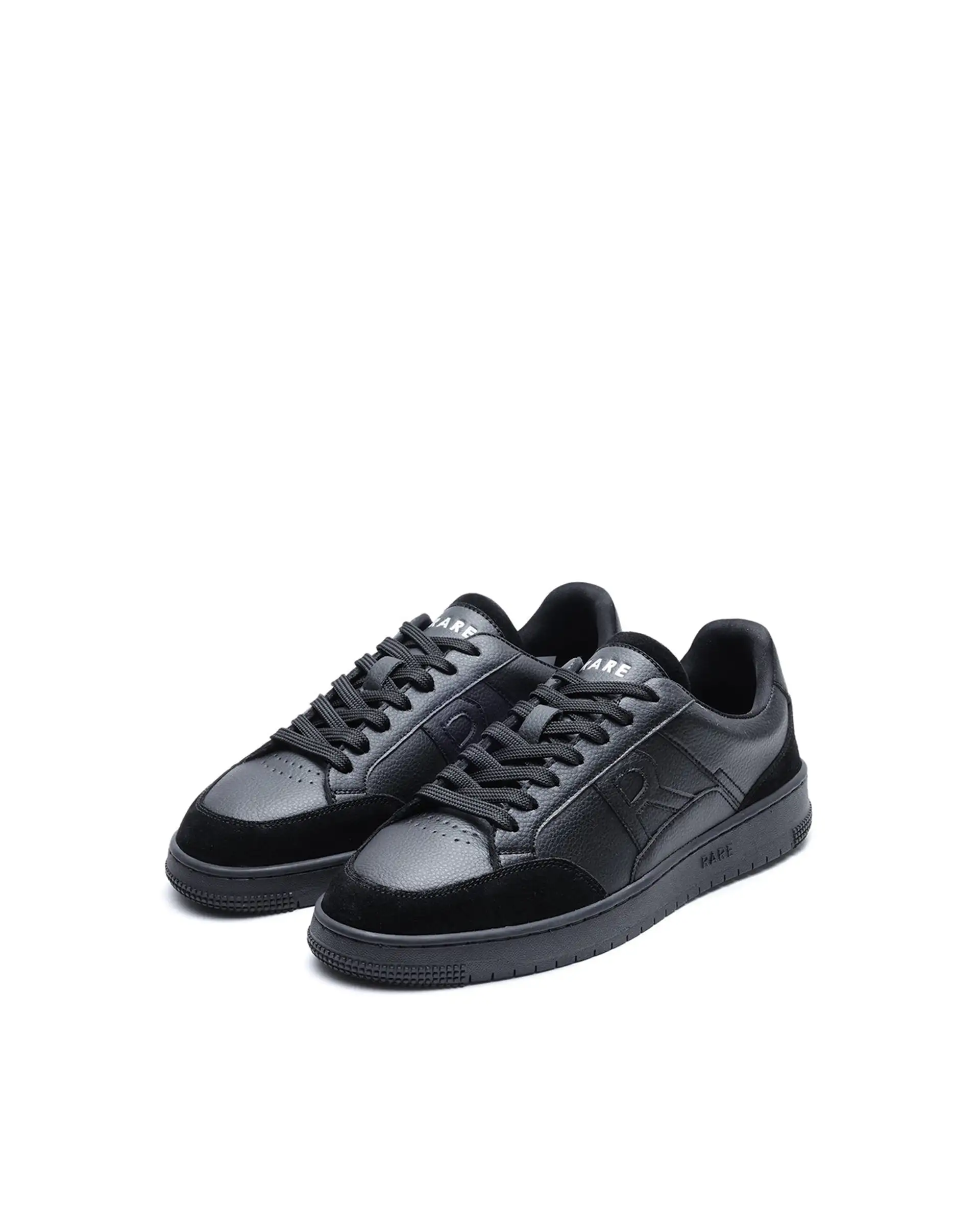 Rare Rabbit Men's Lino Black Micro Leather Sneaker - Image 3