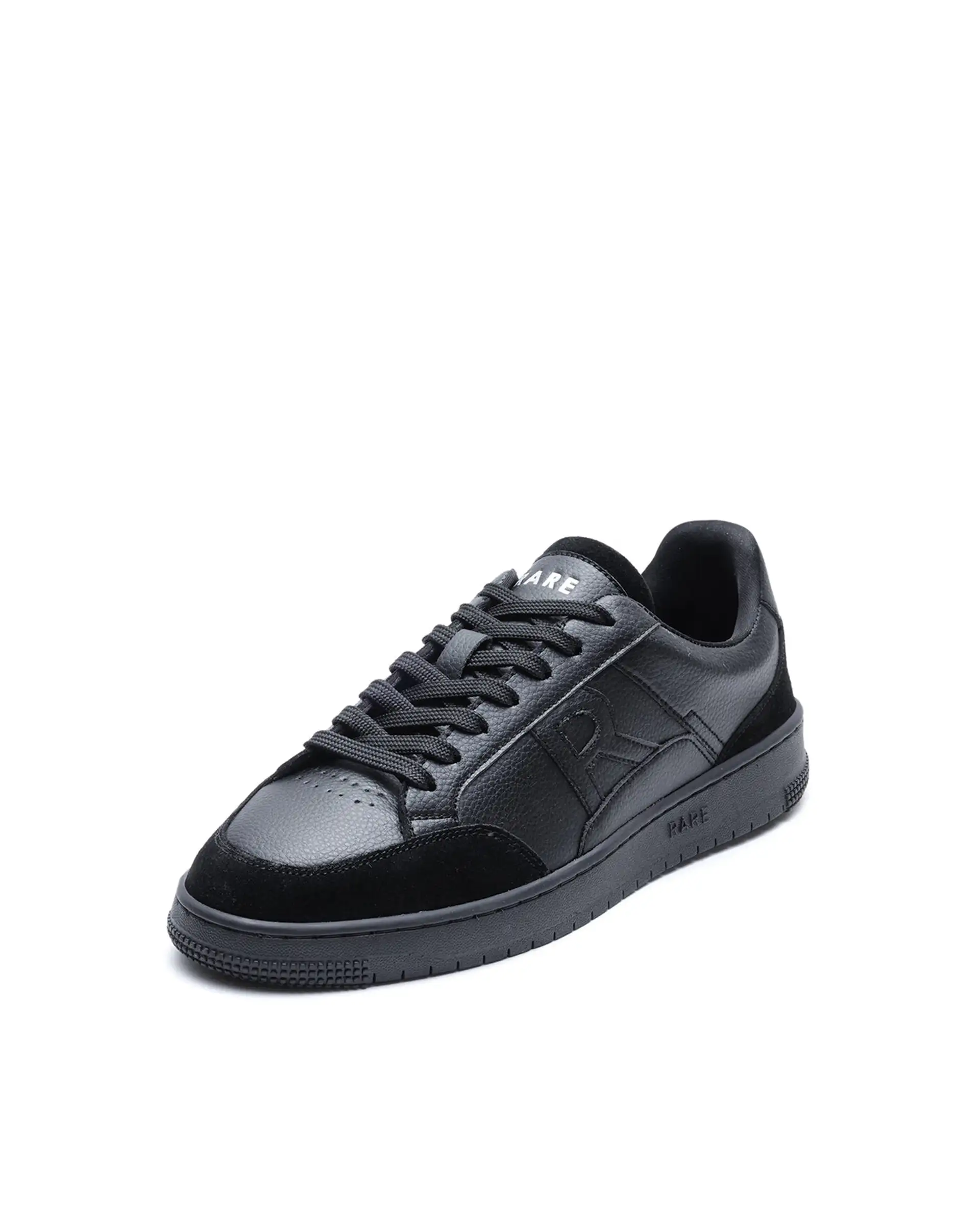 Rare Rabbit Men's Lino Black Micro Leather Sneaker - Image 4