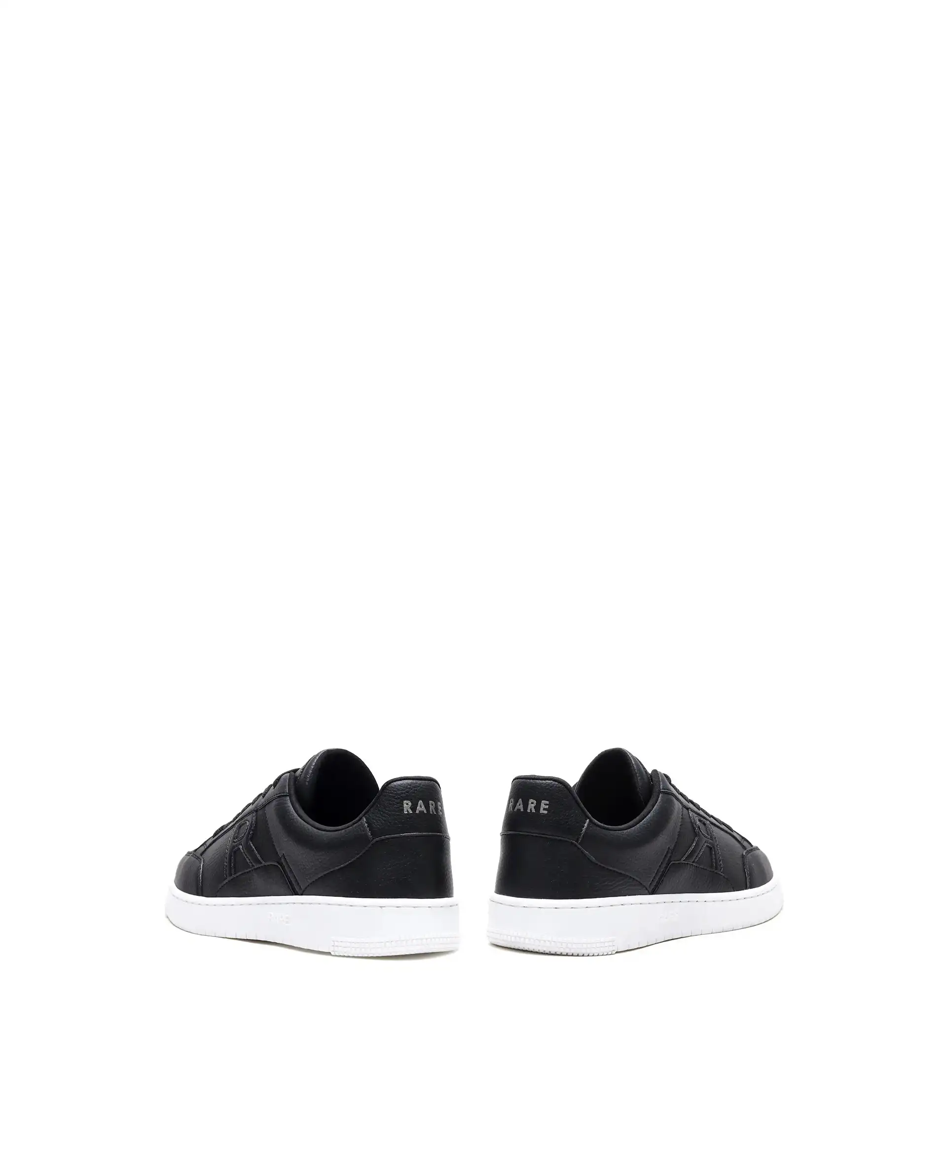 Rare Rabbit Men's Lino Black/White Micro Leather Sneaker - Image 6