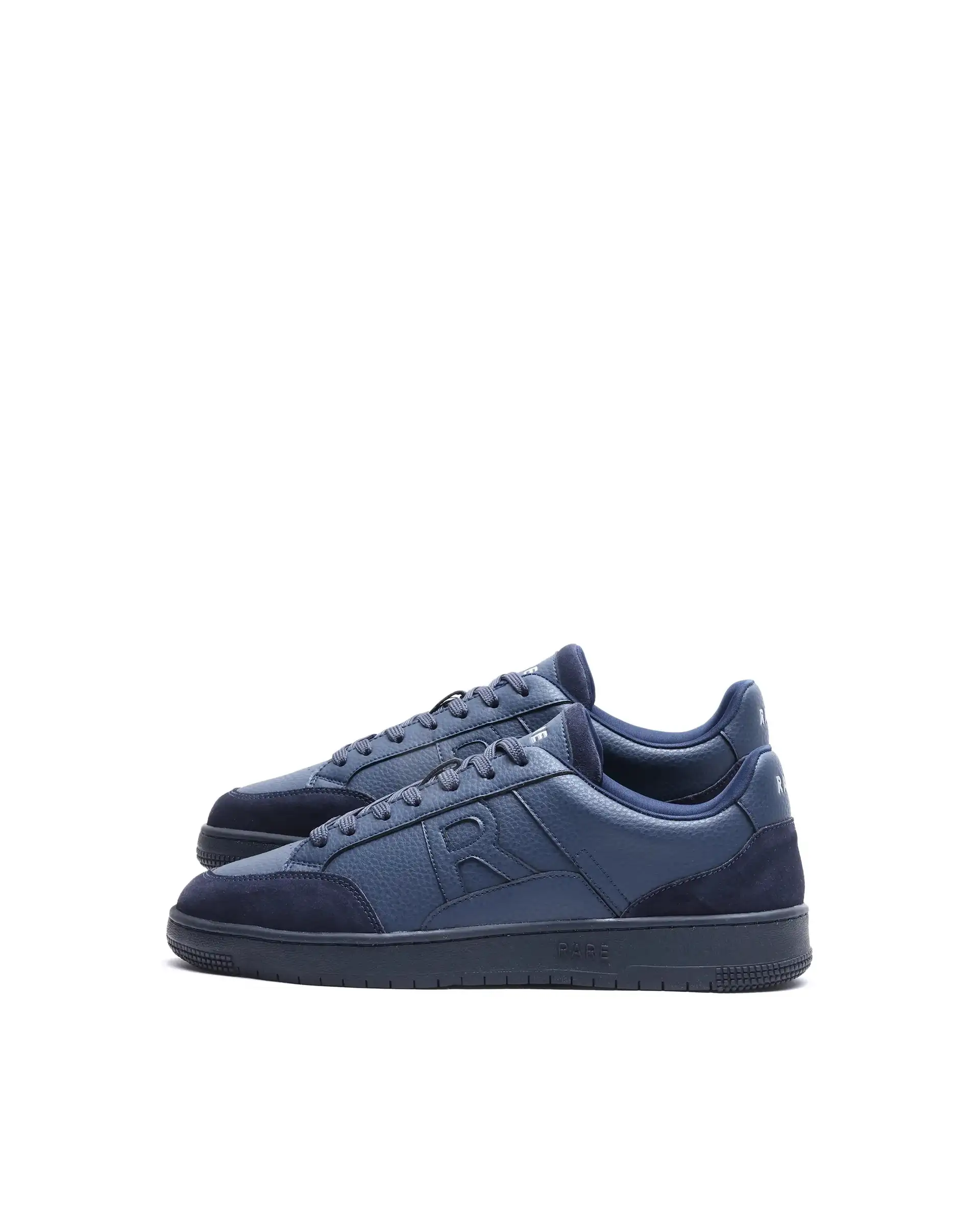 Rare Rabbit Men's Lino Navy Micro Leather Sneaker - Image 2