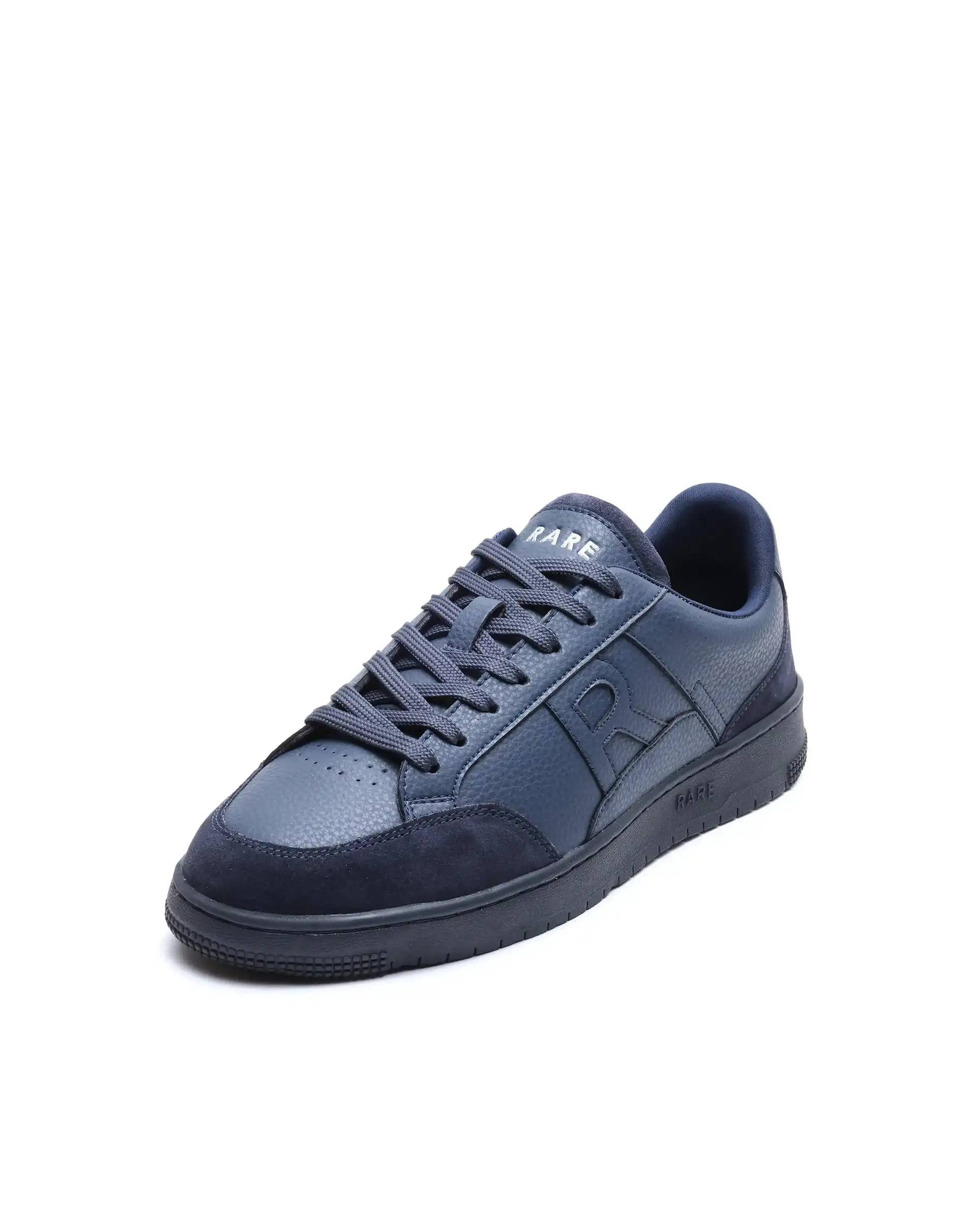 Rare Rabbit Men's Lino Navy Micro Leather Sneaker - Image 4