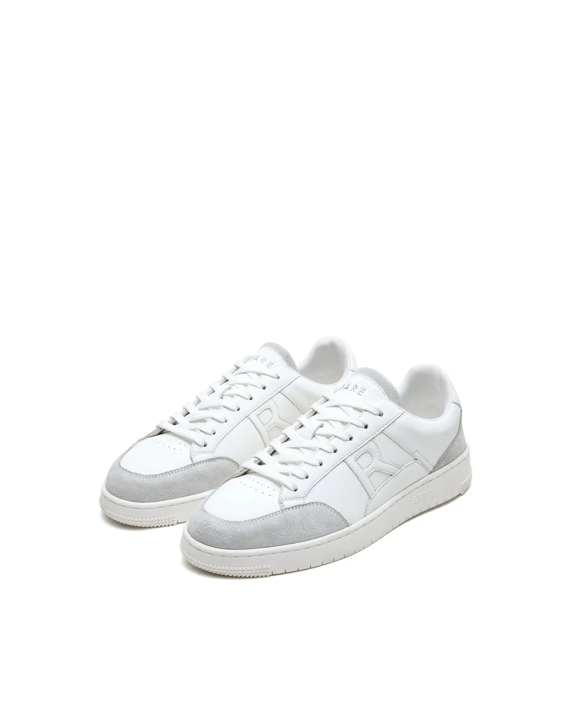 Rare Rabbit Men's Lino White Micro Leather Sneaker - Image 3