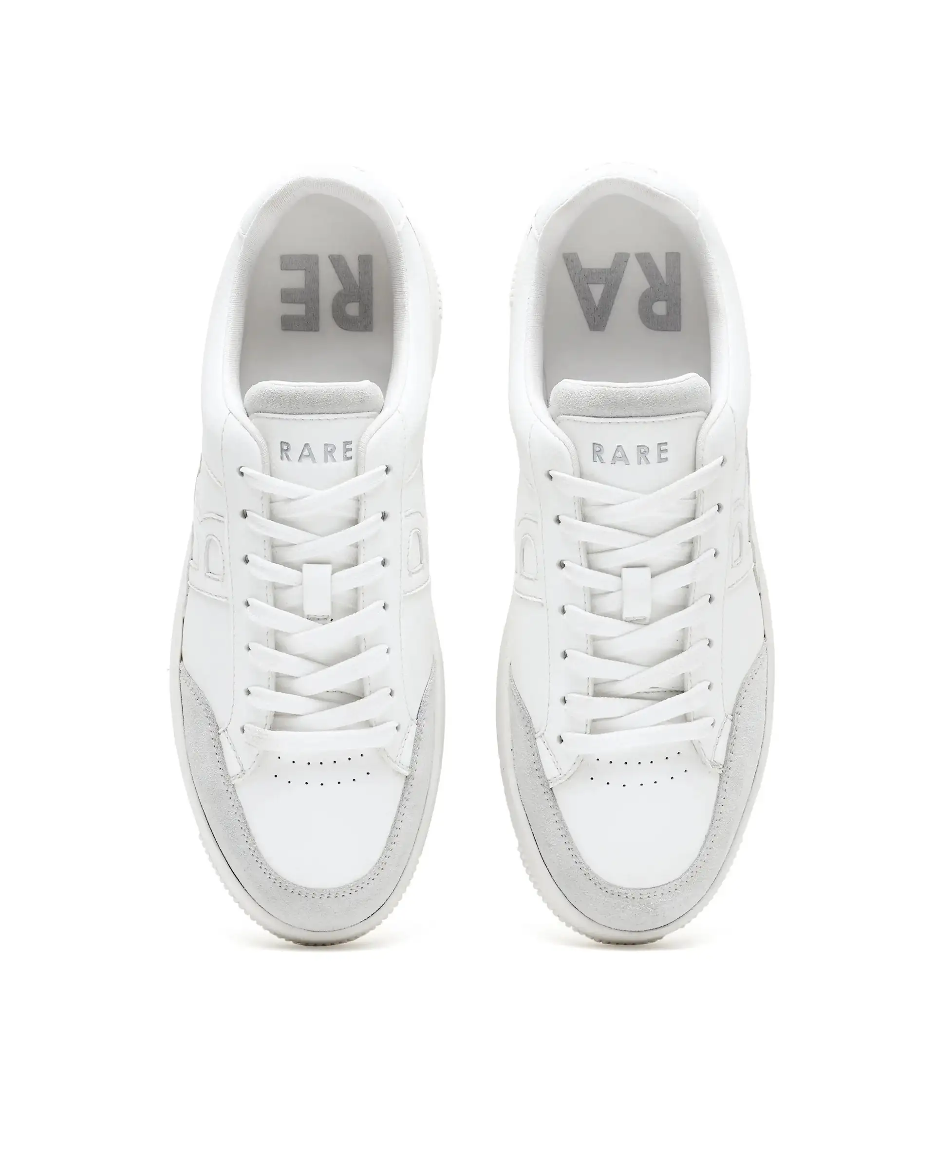 Rare Rabbit Men's Lino White Micro Leather Sneaker - Image 6