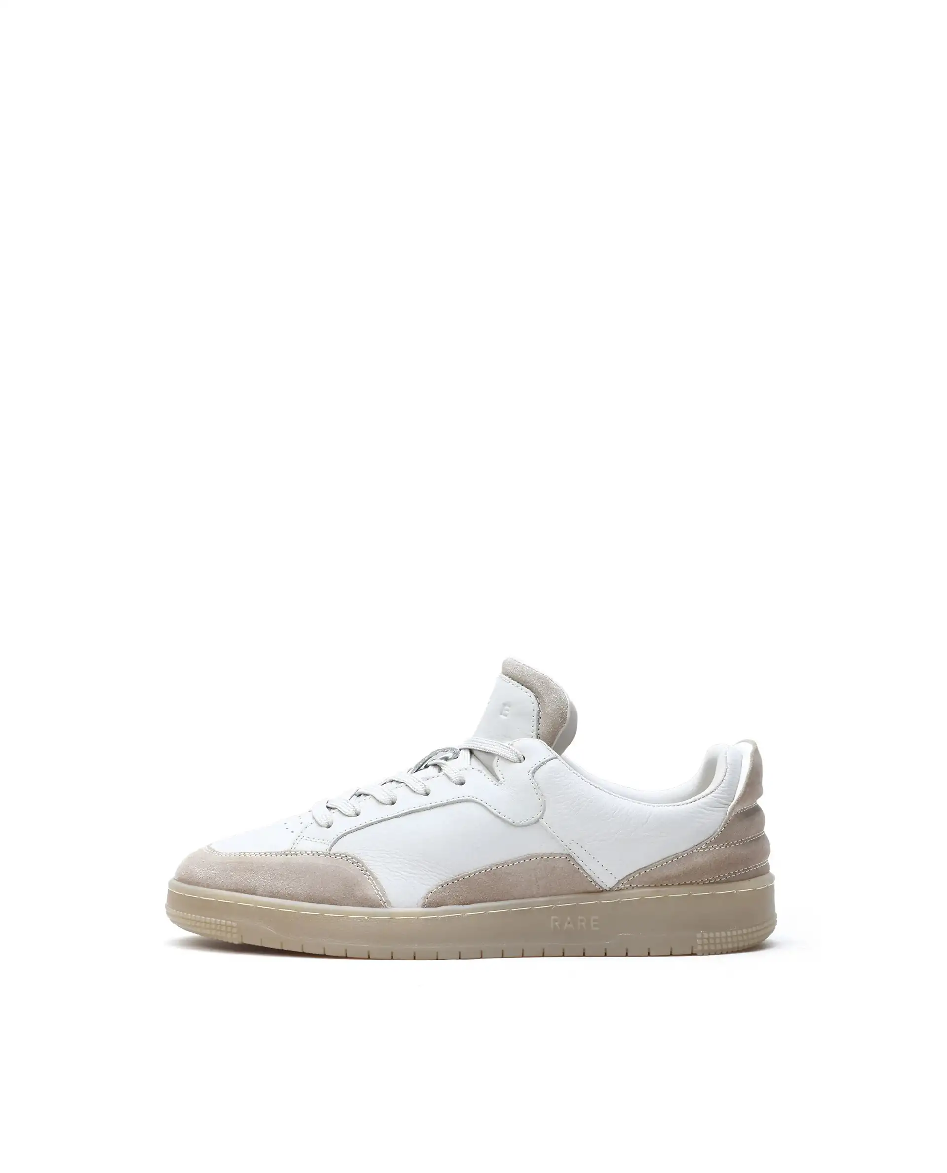 Rare Rabbit Men's Lip Beige Lace-Up Closure Leather Sneaker