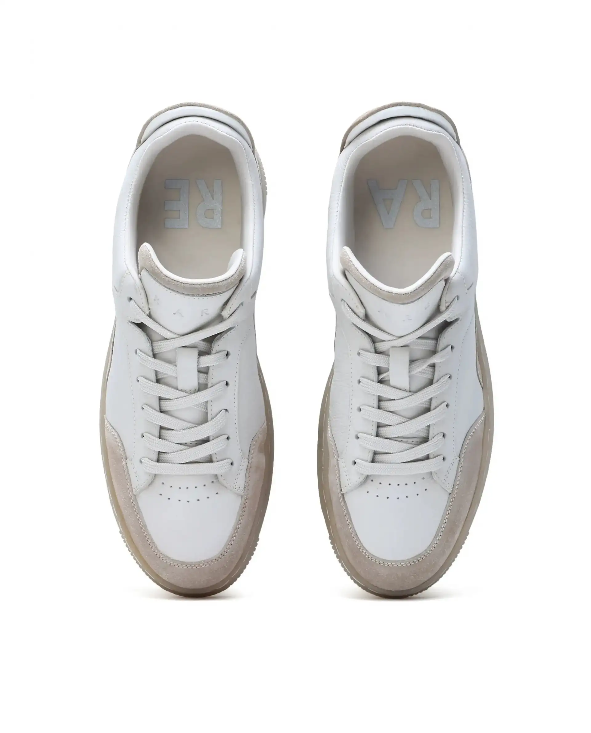 Rare Rabbit Men's Lip Beige Lace-Up Closure Leather Sneaker - Image 4