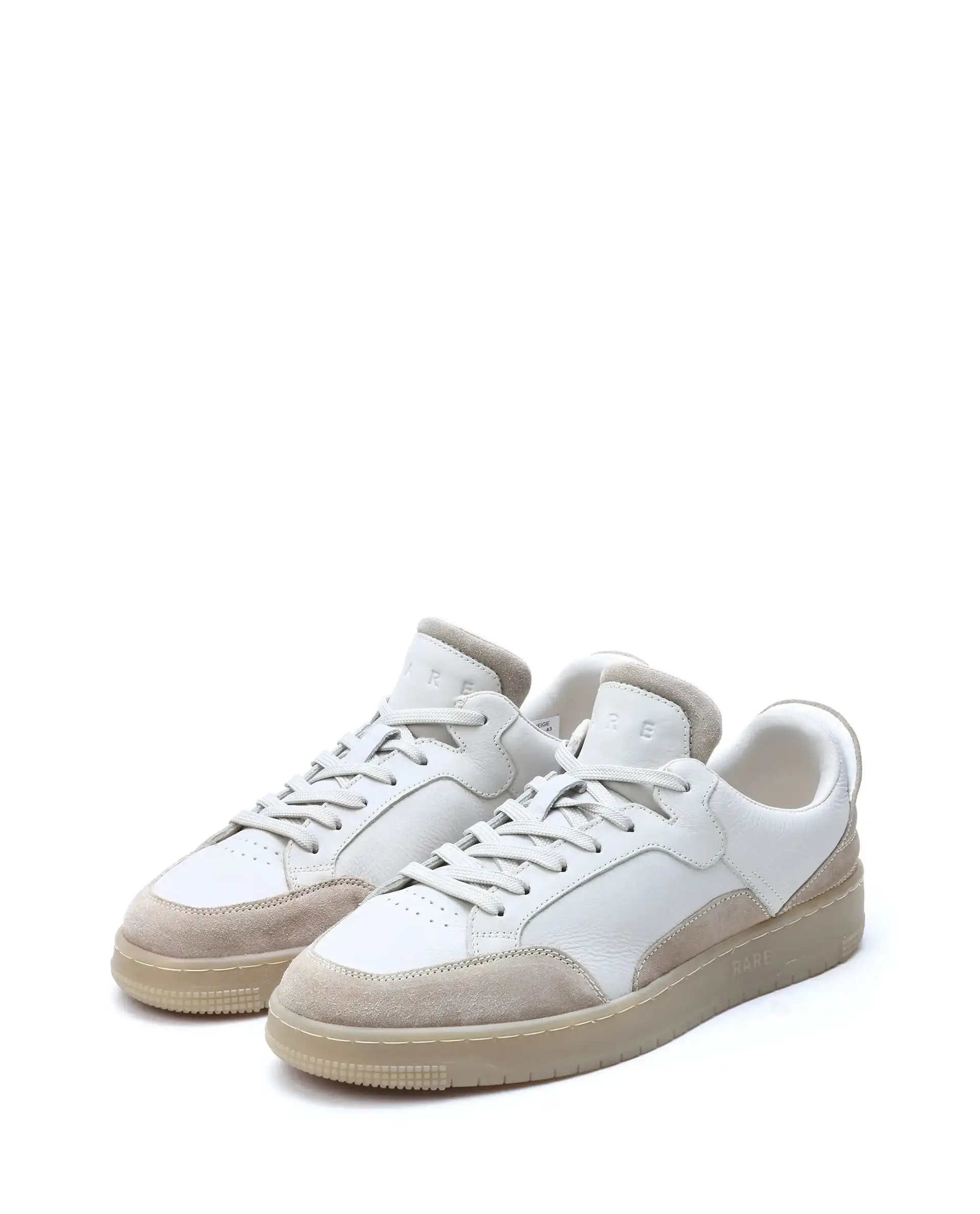 Rare Rabbit Men's Lip Beige Lace-Up Closure Leather Sneaker - Image 8