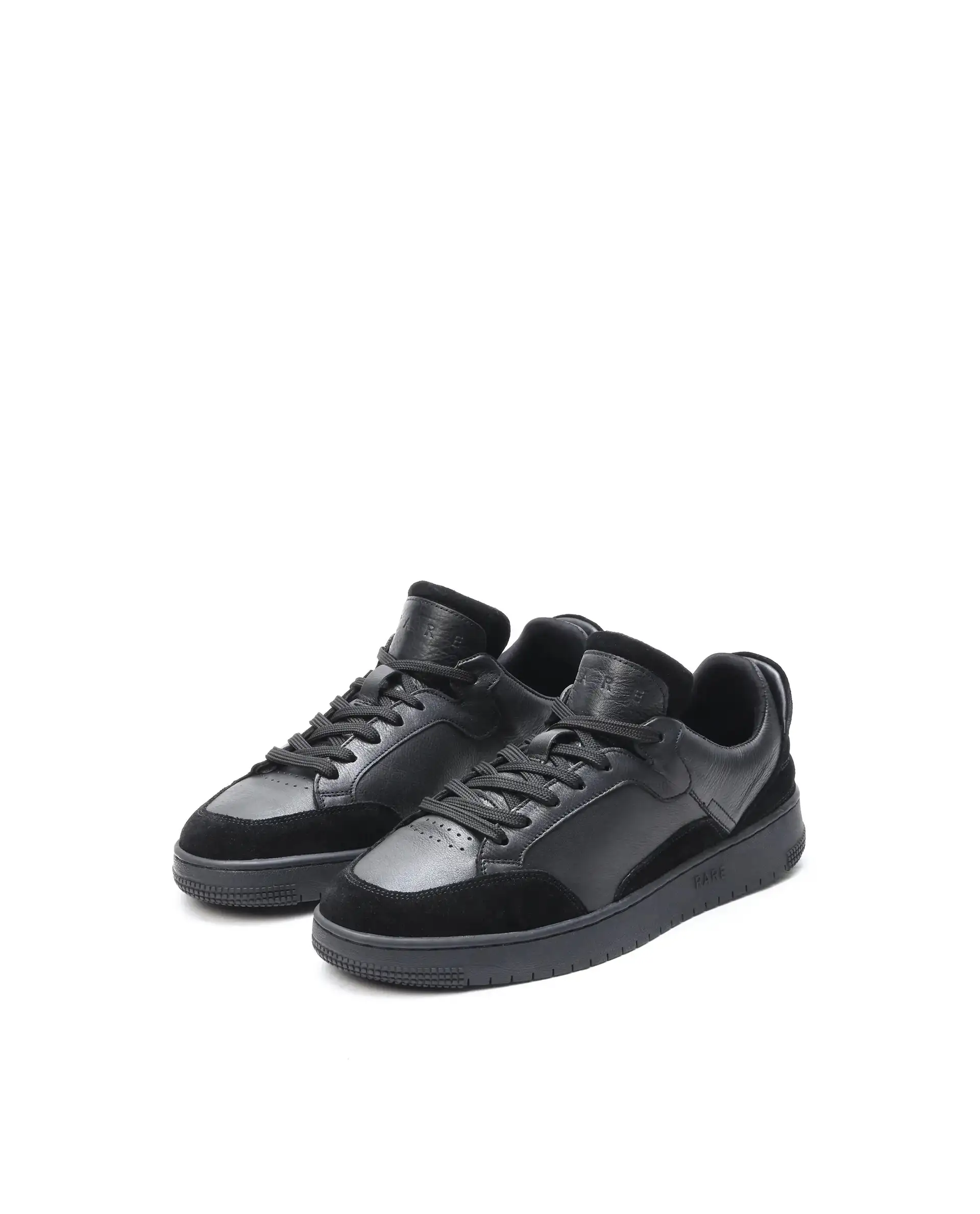 Rare Rabbit Men's Lip Black Lace-Up Closure Leather Sneaker - Image 3