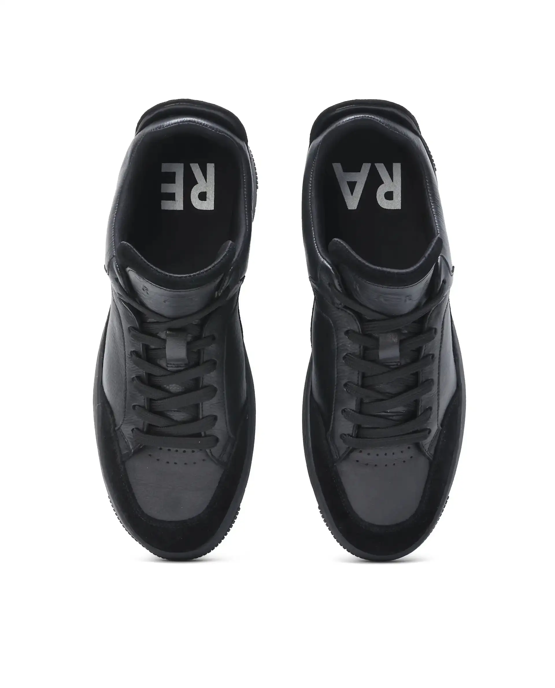 Rare Rabbit Men's Lip Black Lace-Up Closure Leather Sneaker - Image 4