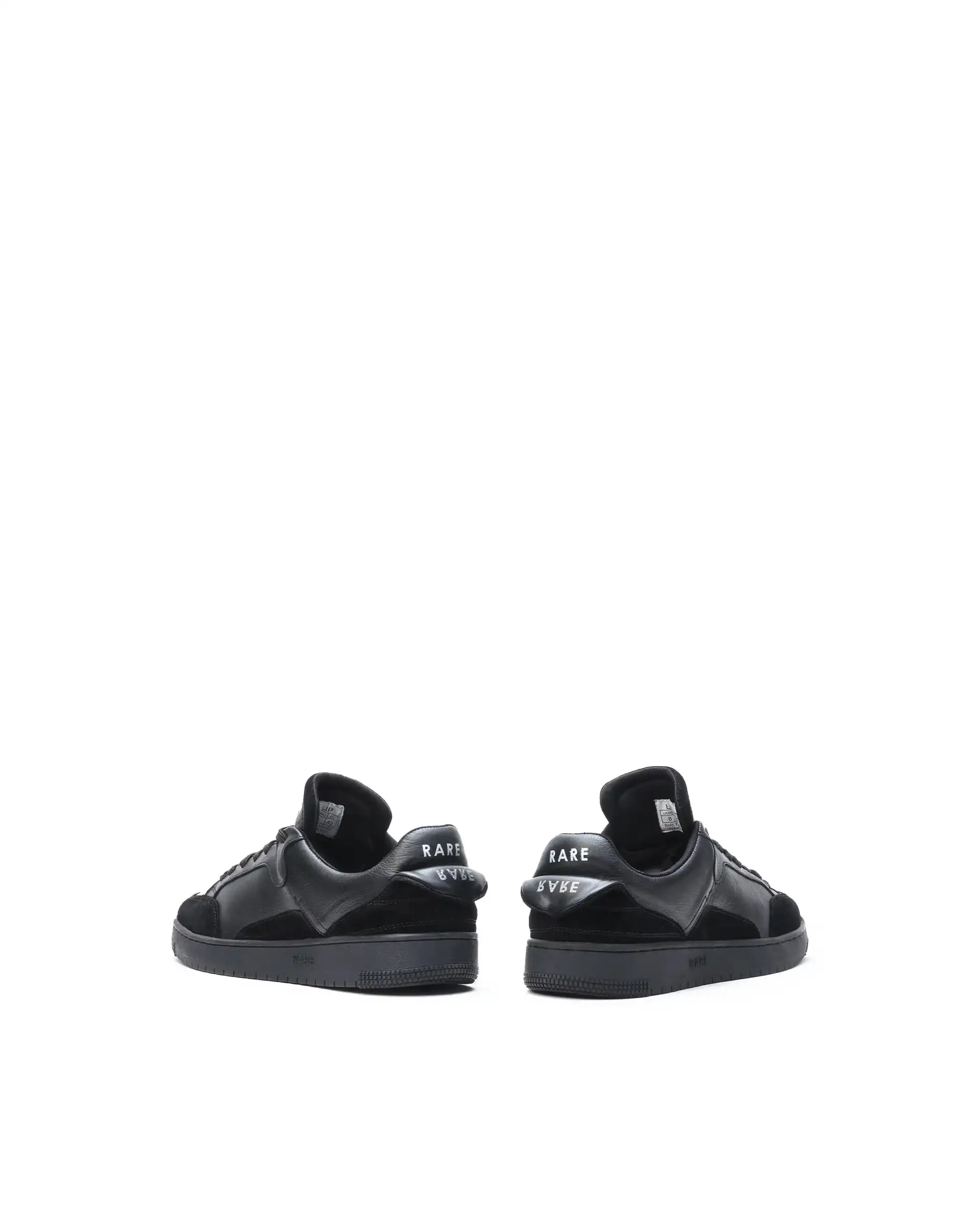 Rare Rabbit Men's Lip Black Lace-Up Closure Leather Sneaker - Image 5