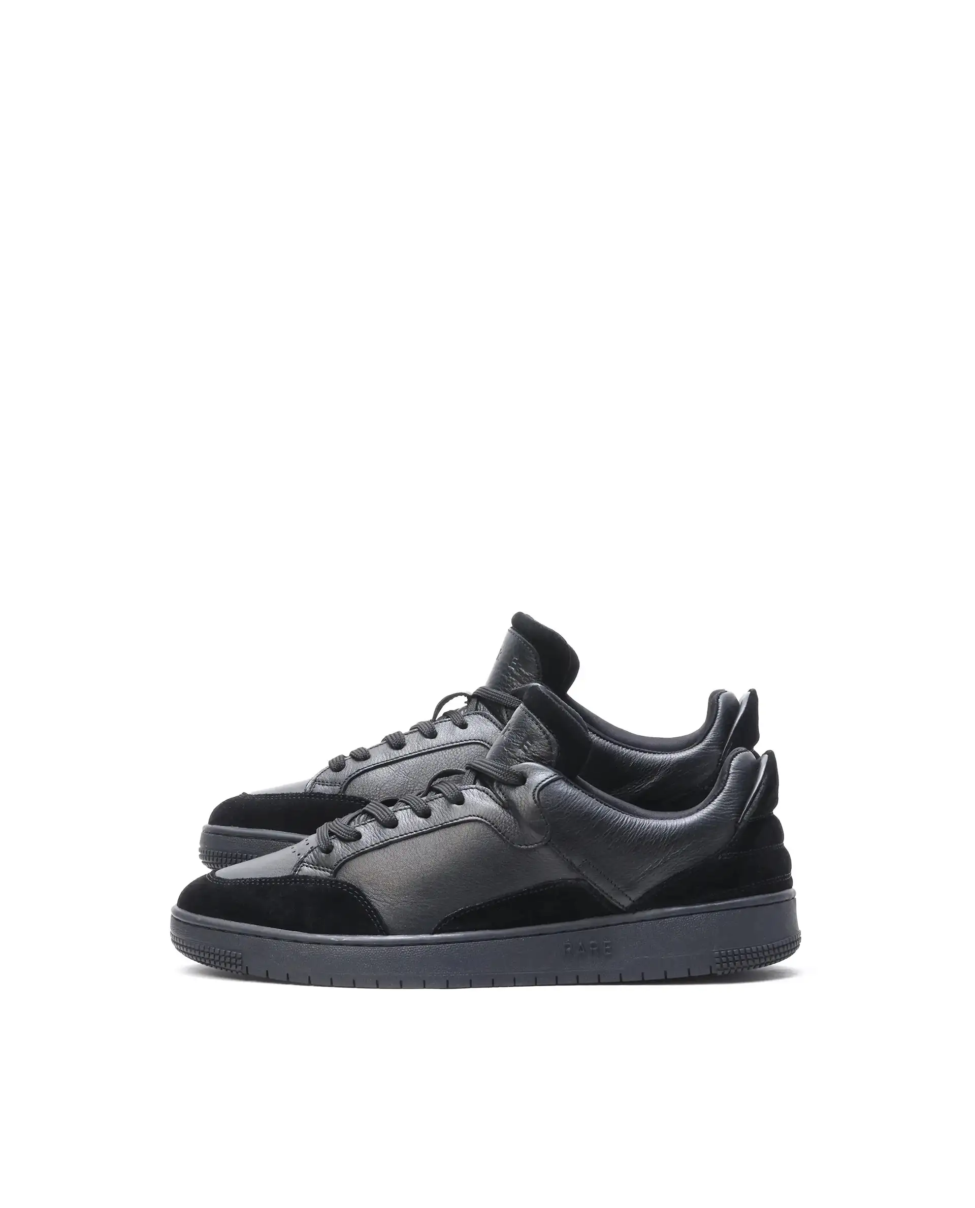 Rare Rabbit Men's Lip Black Lace-Up Closure Leather Sneaker - Image 6