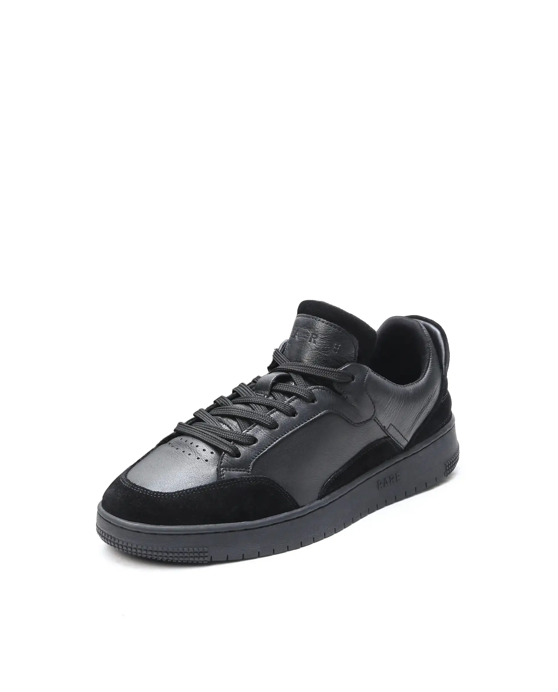 Rare Rabbit Men's Lip Black Lace-Up Closure Leather Sneaker - Image 7