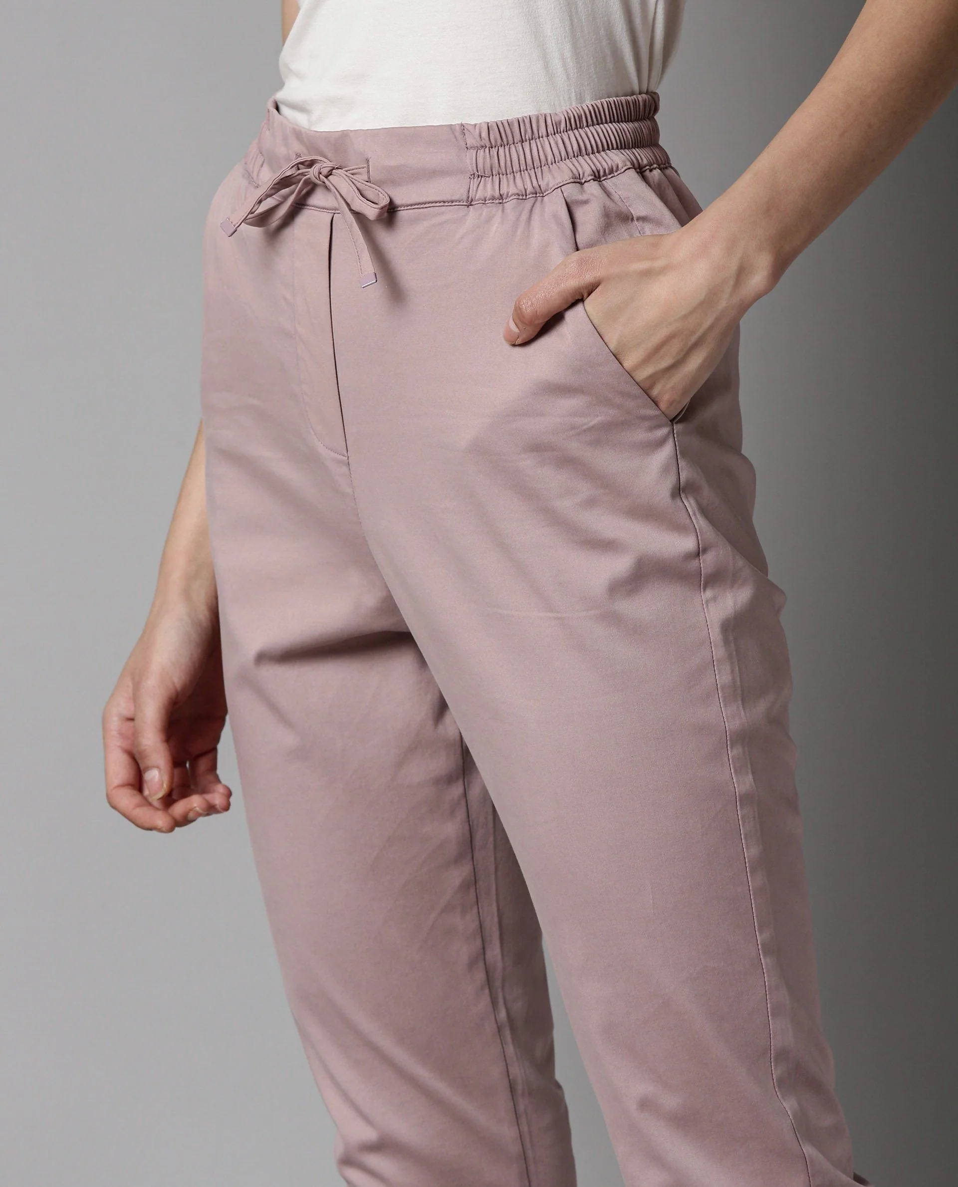 Rareism Women Logan Purple Trousers Solid - Image 4