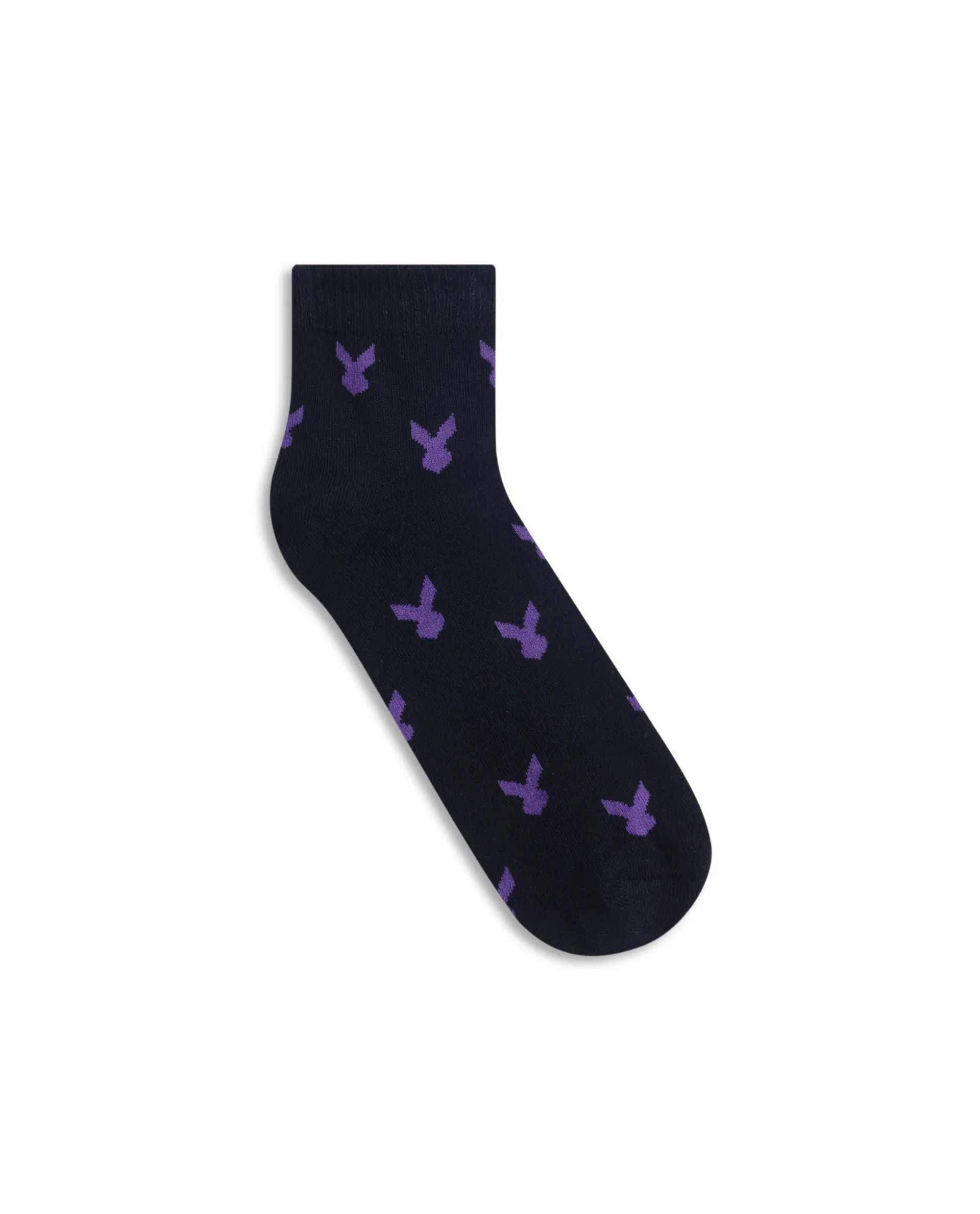 Rare Rabbit Men Loger - 4 Black High Ankle Socks - Image 2