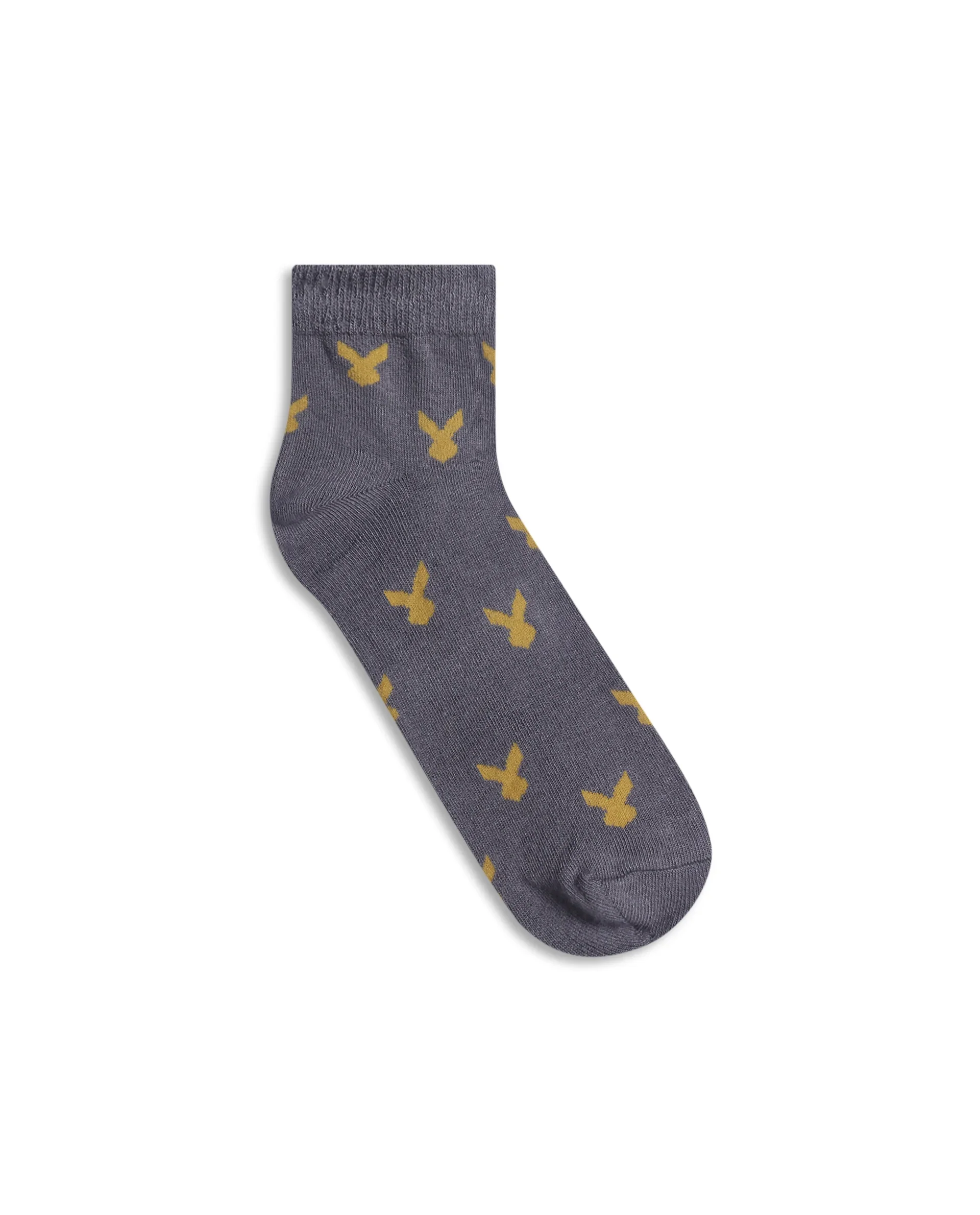 Rare Rabbit Men Loger - 5 Grey High Ankle Socks - Image 2