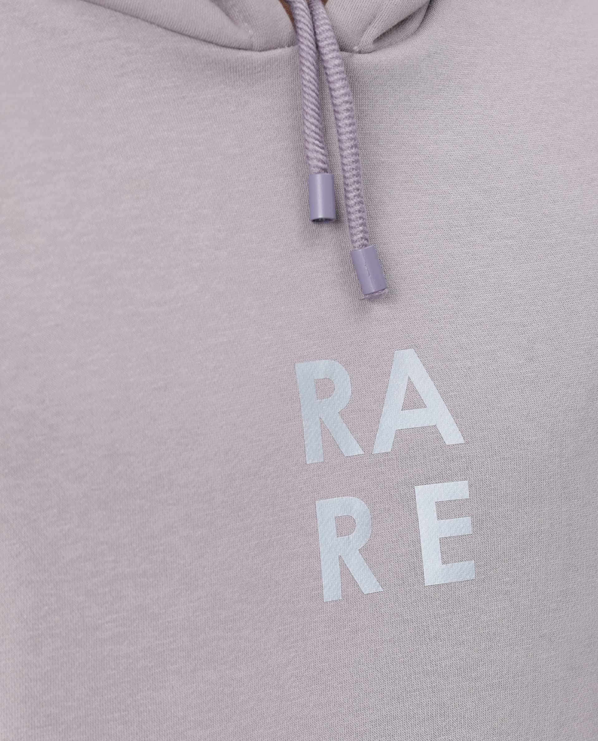 Rare Rabbit Men's Loggs Purple Cotton Plain Slim Fit Full Sleeve Hooded Sweatshirt - Image 3