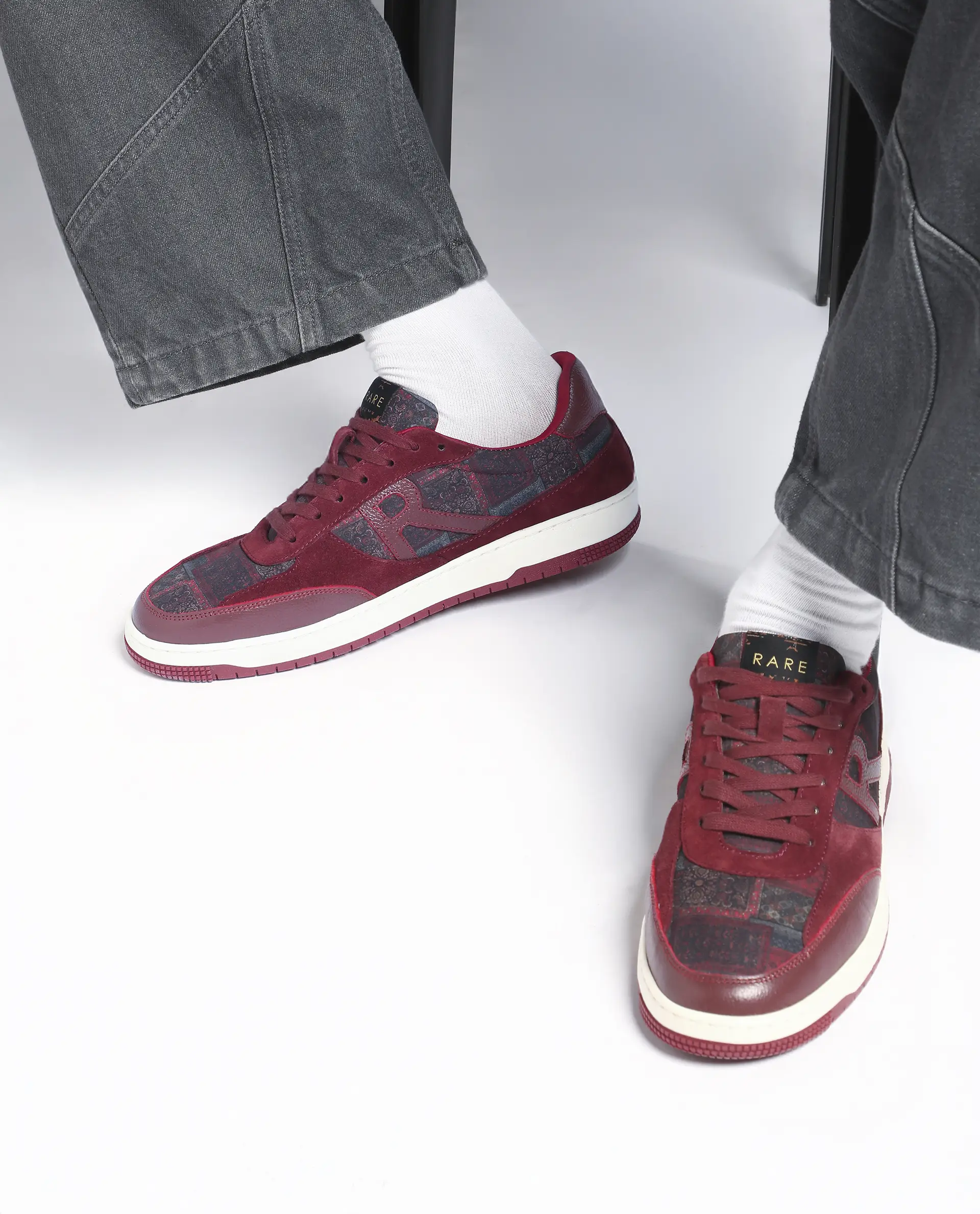Rare Rabbit Men Loom Dark Red Leather Lace-Up Closure Shoes - Image 2
