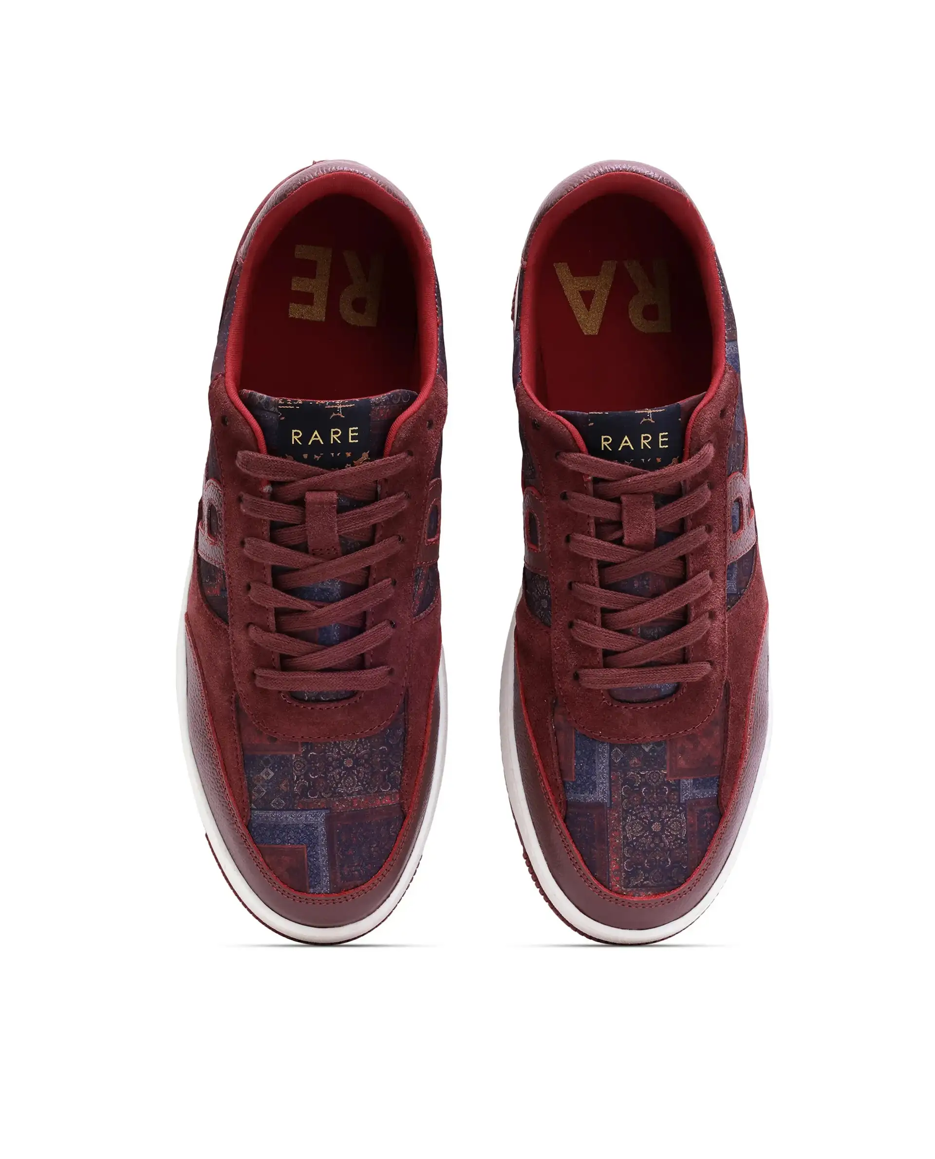 Rare Rabbit Men Loom Dark Red Leather Lace-Up Closure Shoes - Image 4