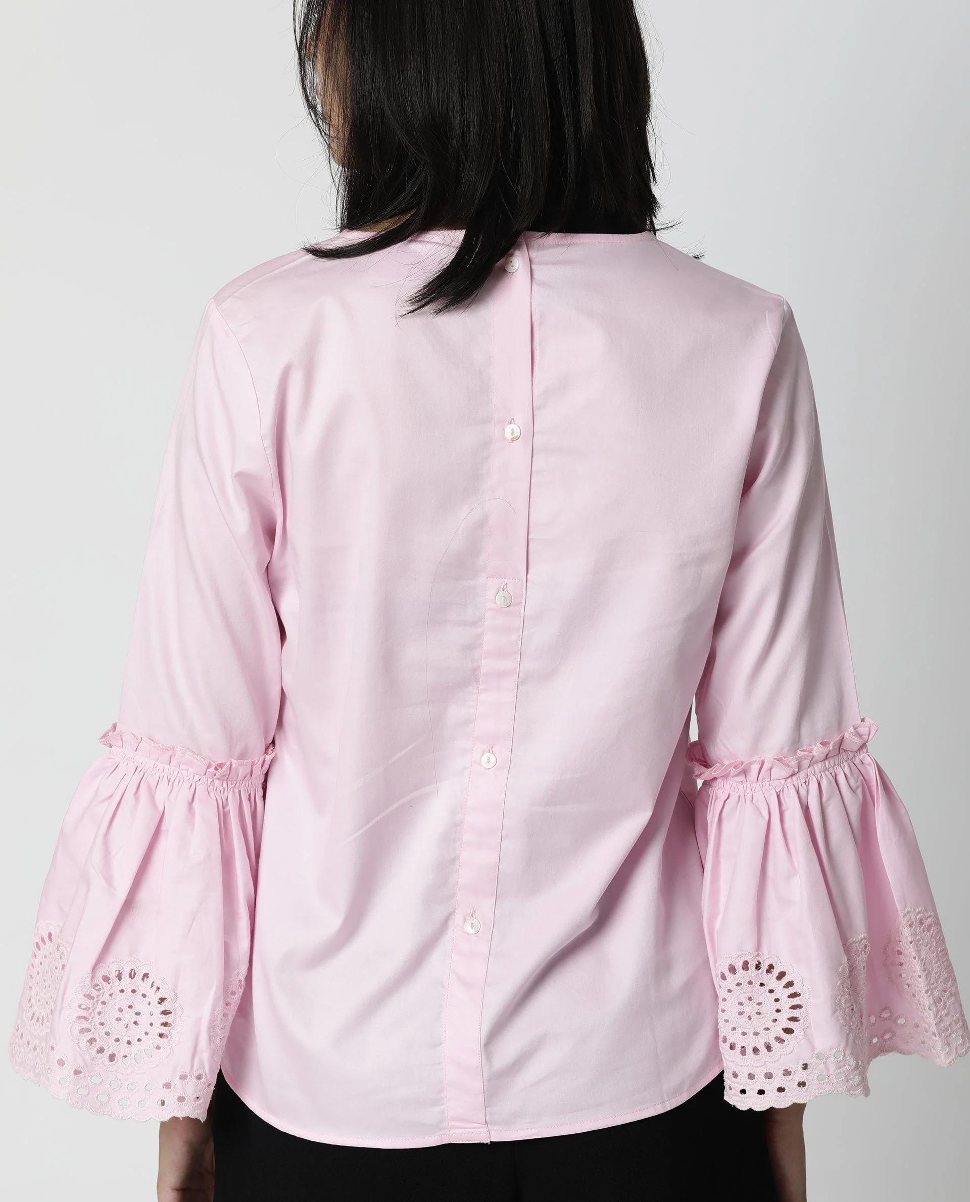 Rareism Women Lord Pink Top Full Sleeves Solid - Image 8
