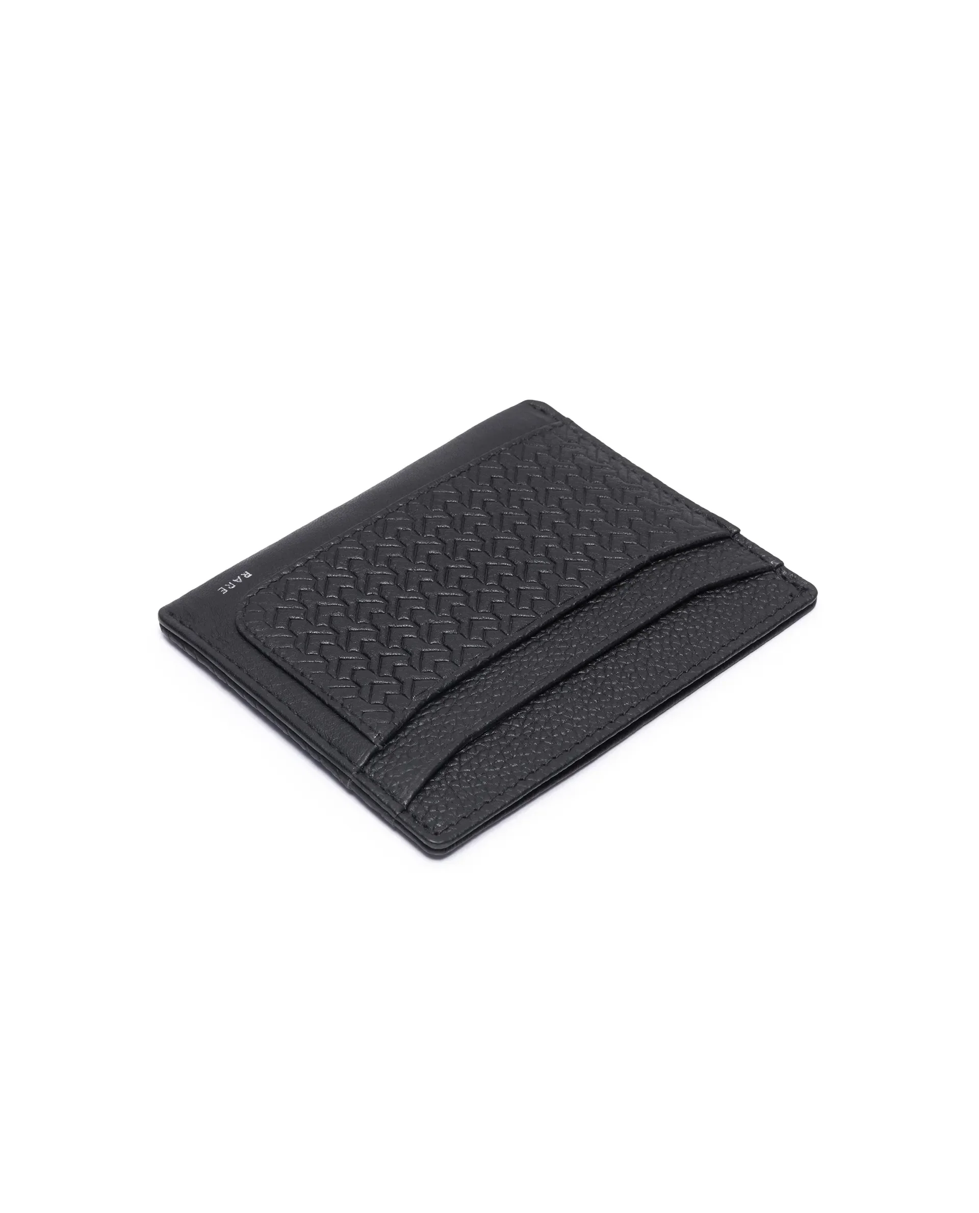 Rare Rabbit Men Lorent Black Leather Card Holder - Image 4