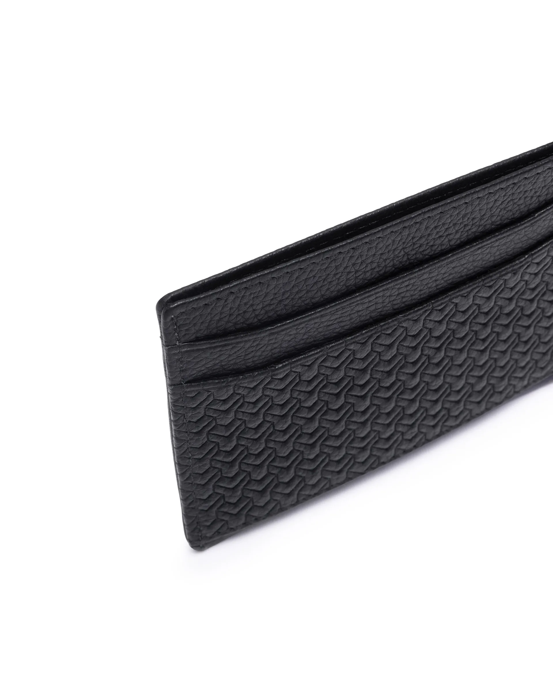 Rare Rabbit Men Lorent Black Leather Card Holder - Image 6