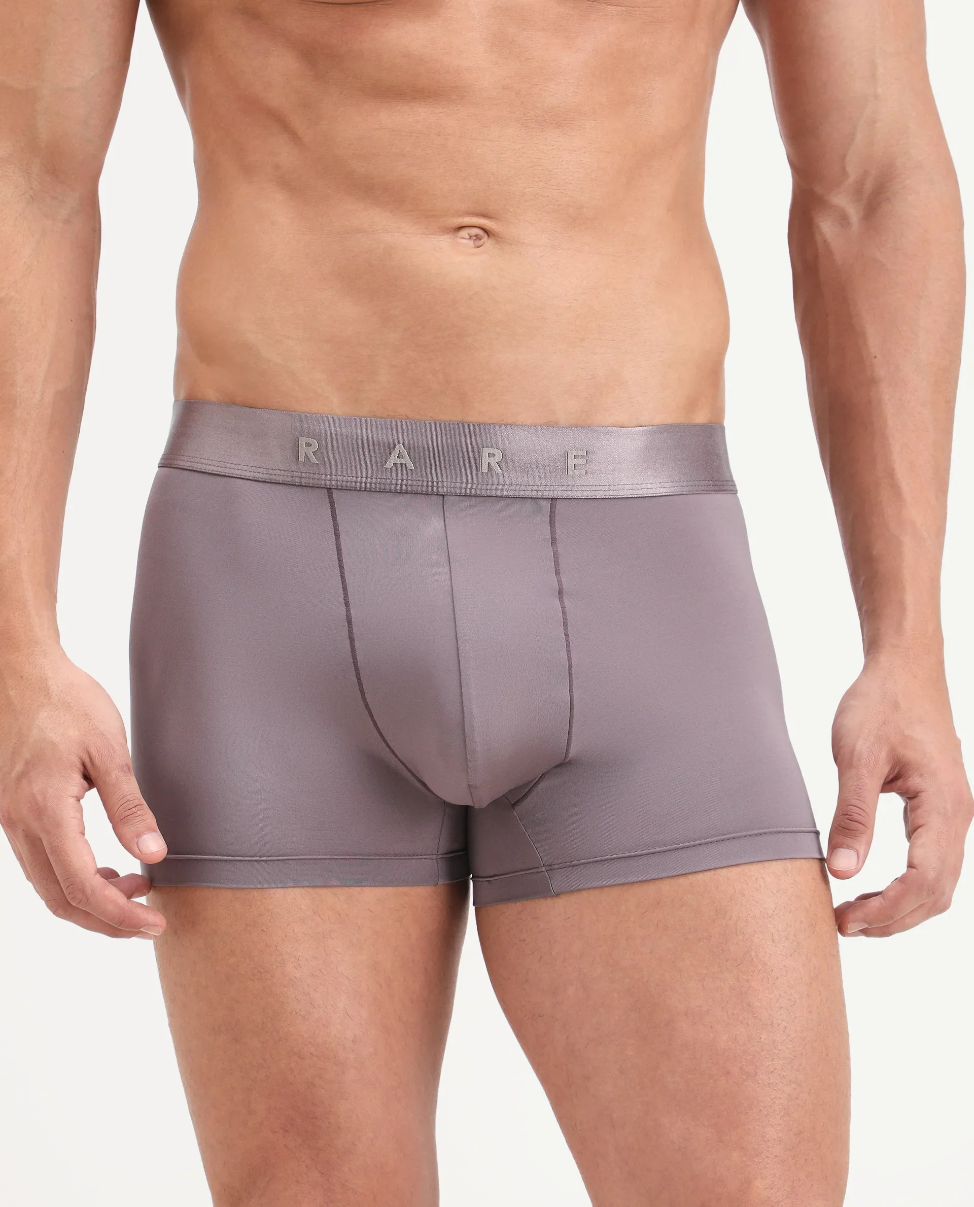 Rare Rabbit Men's Lovi Dusky Pink Soft Nylon Blend Trunks - Image 2