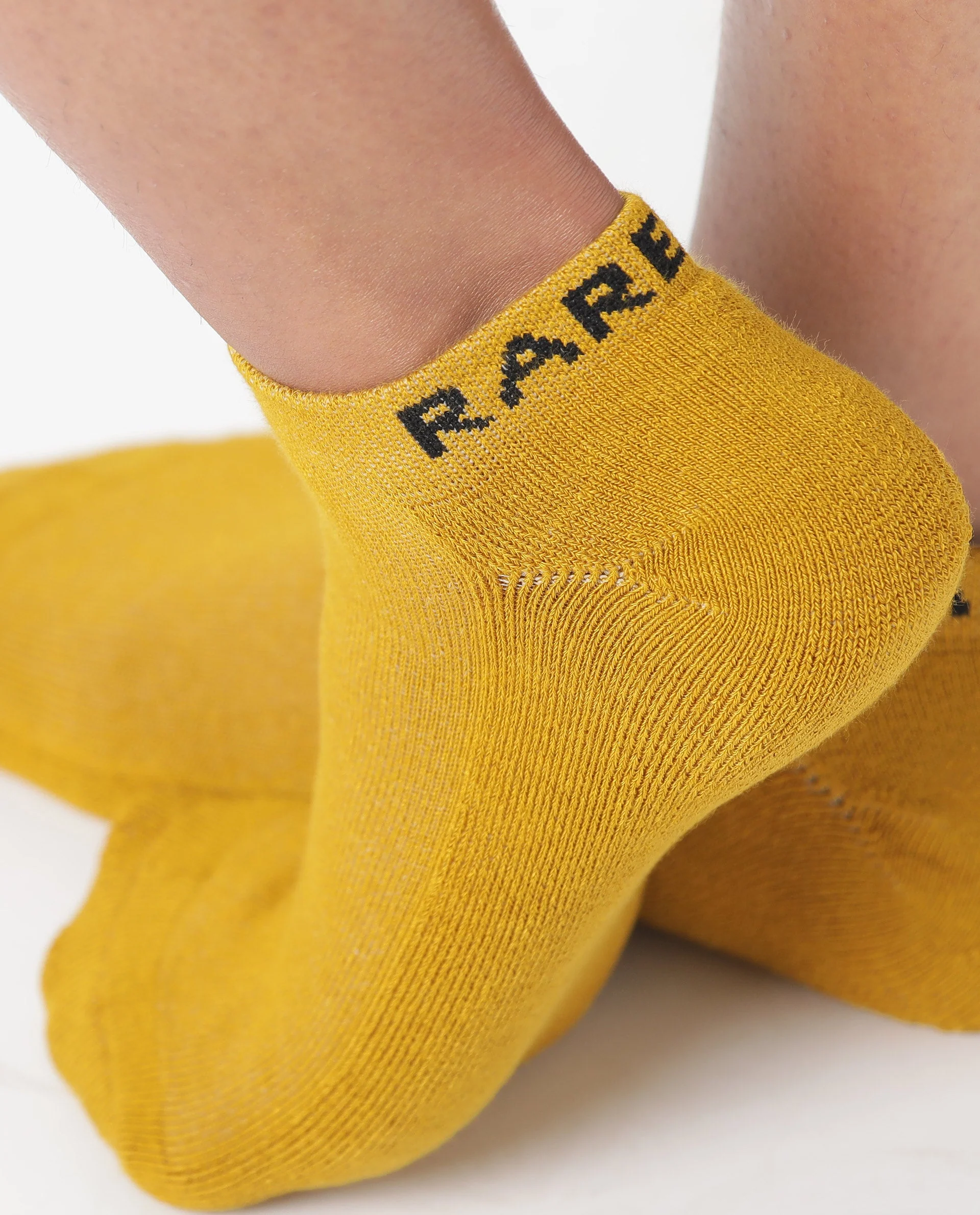 Rareism Womens Socks Mustard Organic Bamboo Fabric Low Ankle - Image 4