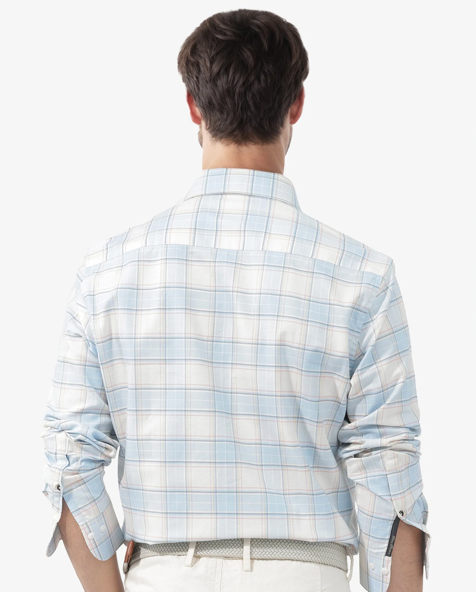Rare Rabbit Men's Lowen Pastel Yellow Cotton Checked Print Regular Fit Full Sleeve Collared Shirt - Image 5