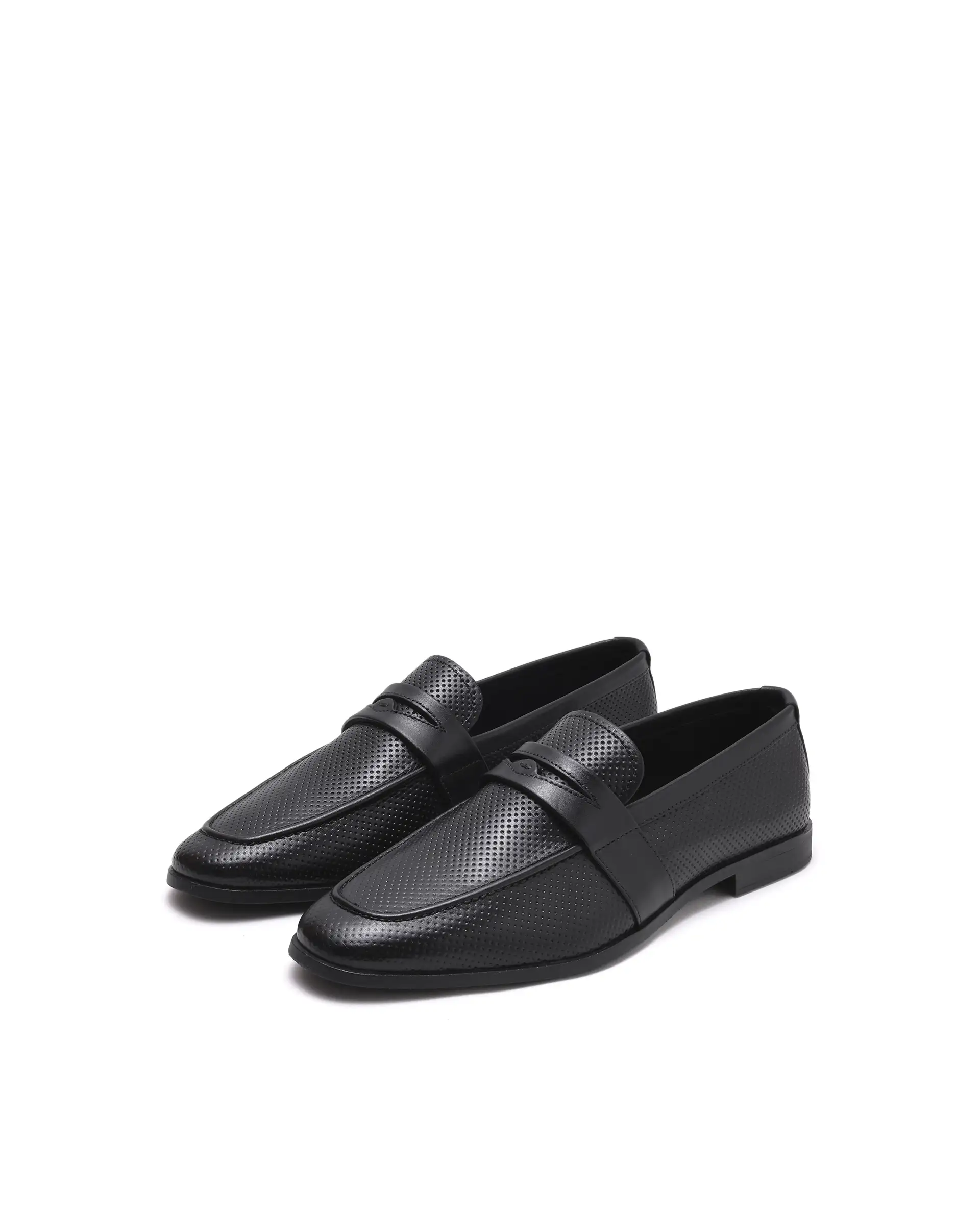 Rare Rabbit Men's Lucent Black Leather Mocassin - Image 2