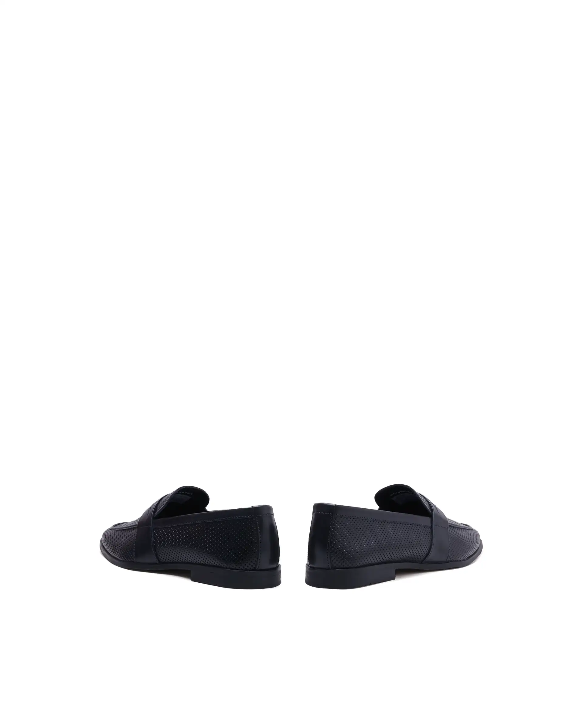 Rarez Men's Lucent Navy Leather Fabric Mocassin - Image 5