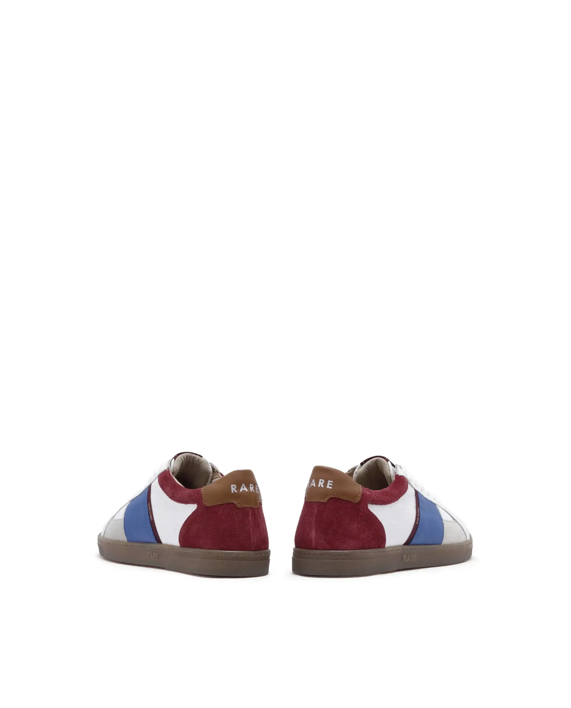 Rare Rabbit Men Luna White Genuine Milled Leather And Premium Suede Colorblocked Lace-Up Shoes - Image 4