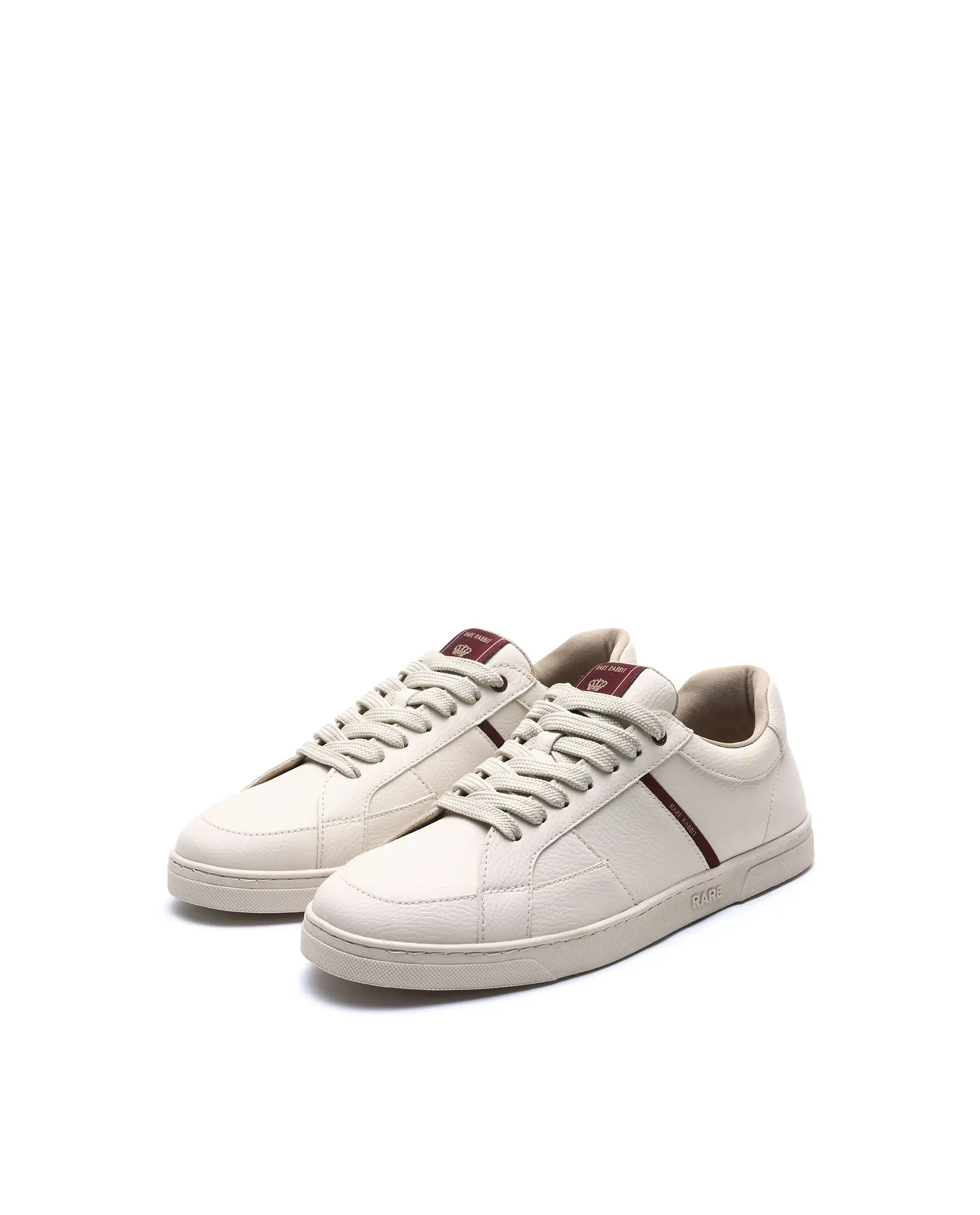 Rare Rabbit Men's Lunar Light Beige Micro Fiber Leather Sneaker - Image 3