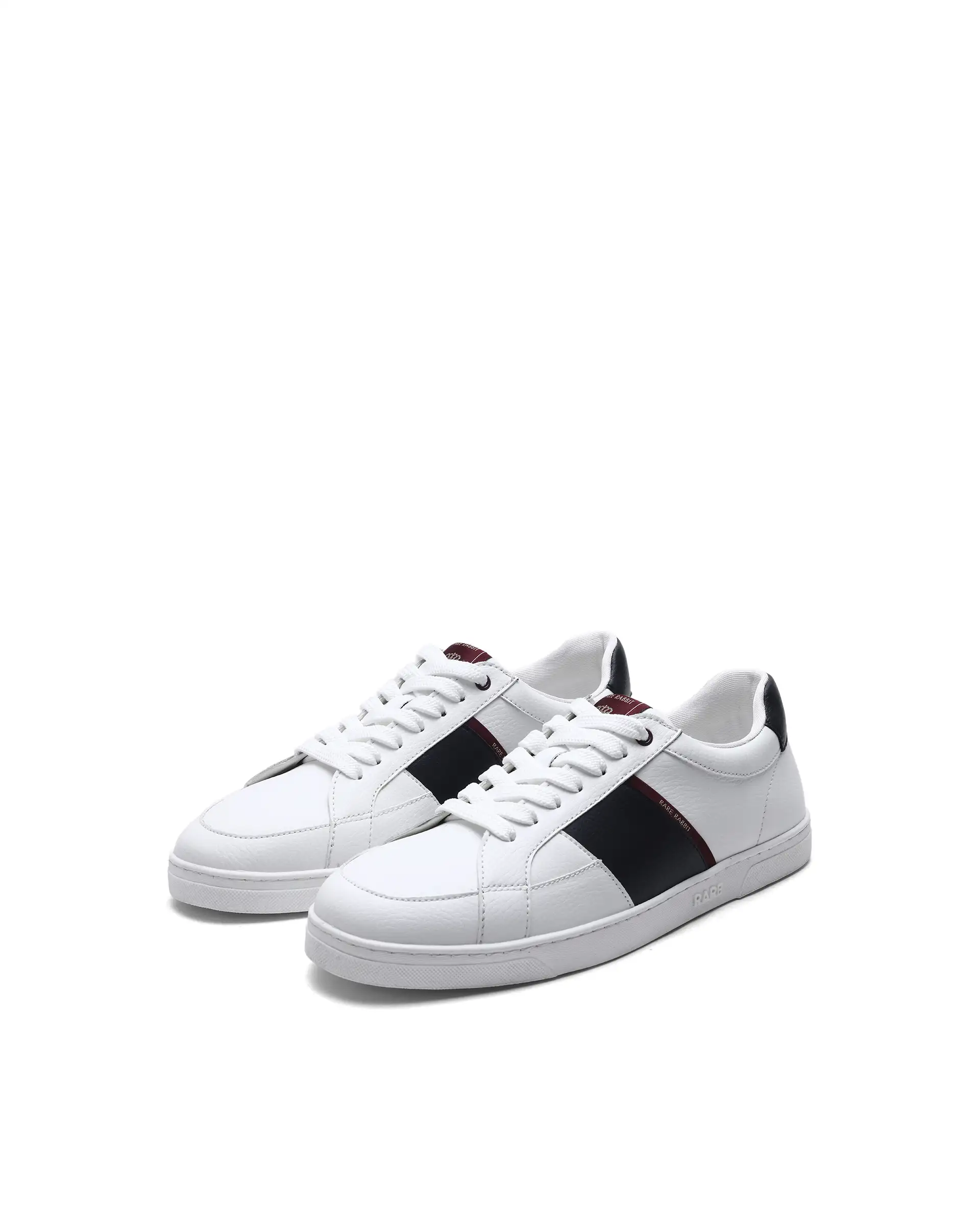 Rare Rabbit Men's Lunar White Micro Fiber Leather Sneaker - Image 3