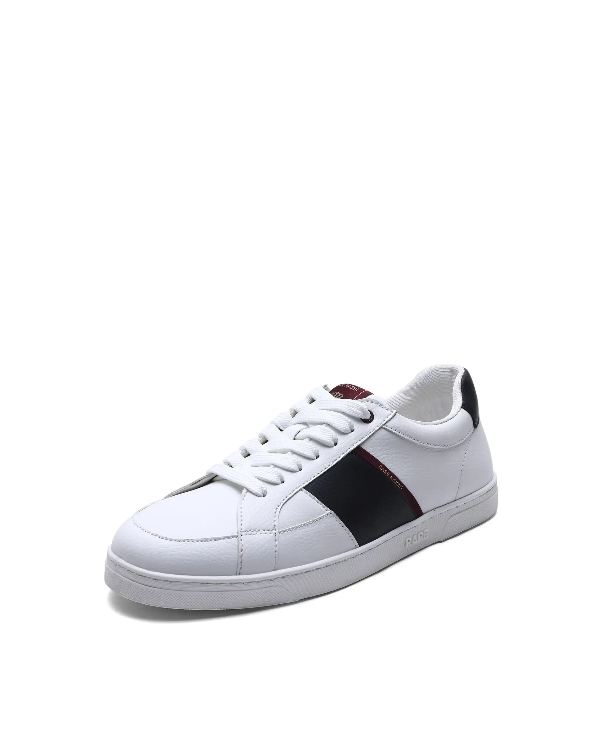 Rare Rabbit Men's Lunar White Micro Fiber Leather Sneaker - Image 7