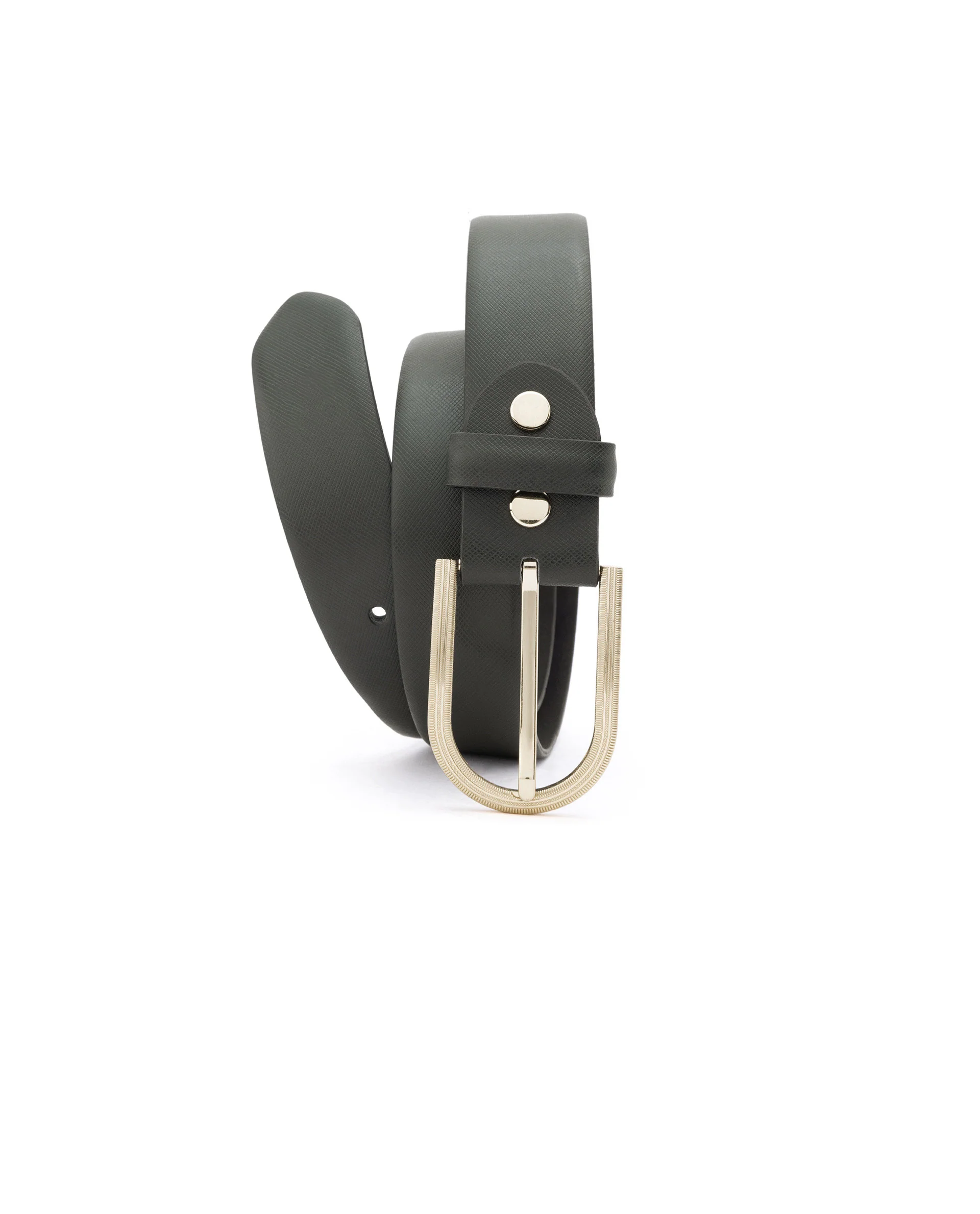 Luxur- Safiano Leather Belt - Blue - Image 2