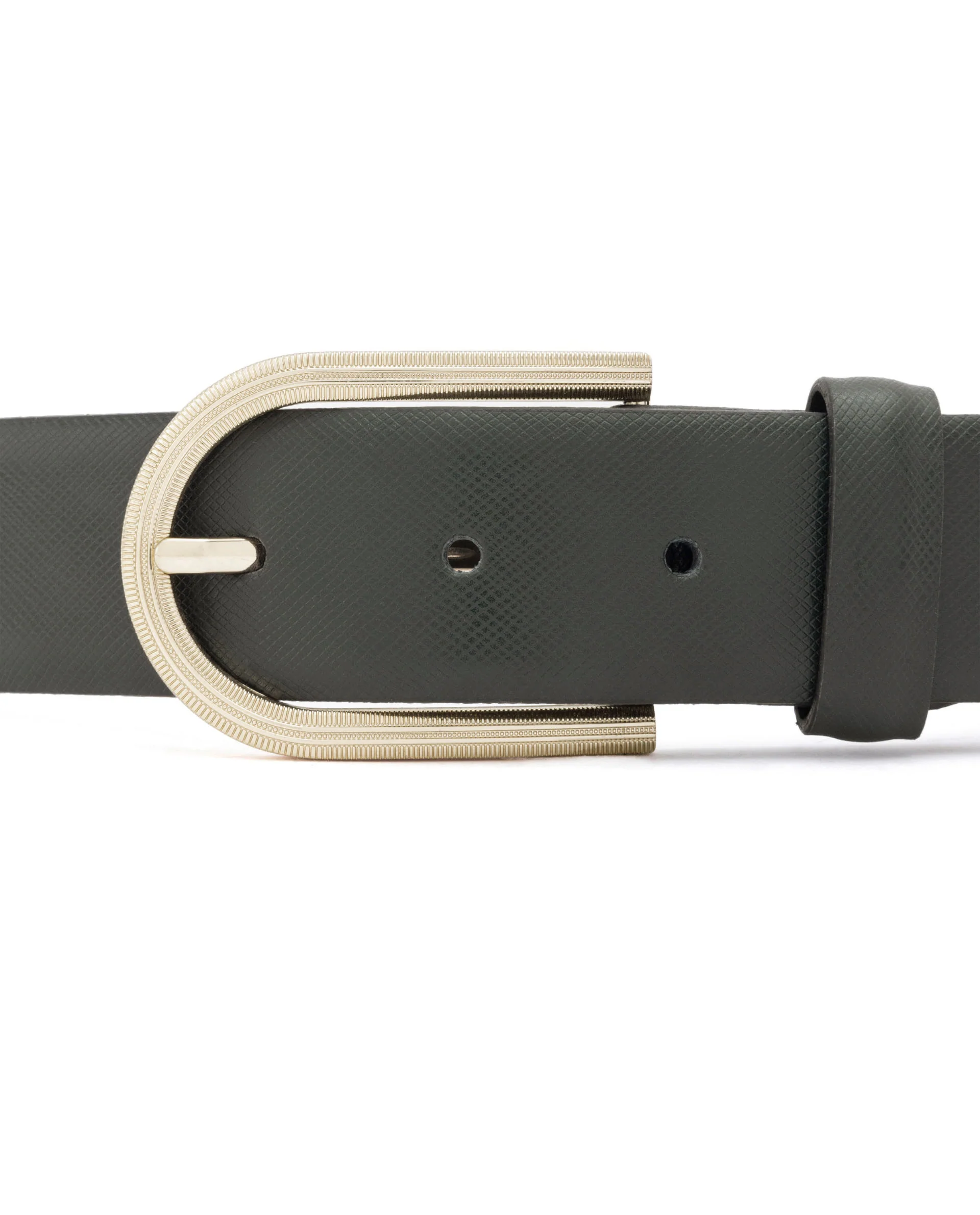 Luxur- Safiano Leather Belt - Blue - Image 4